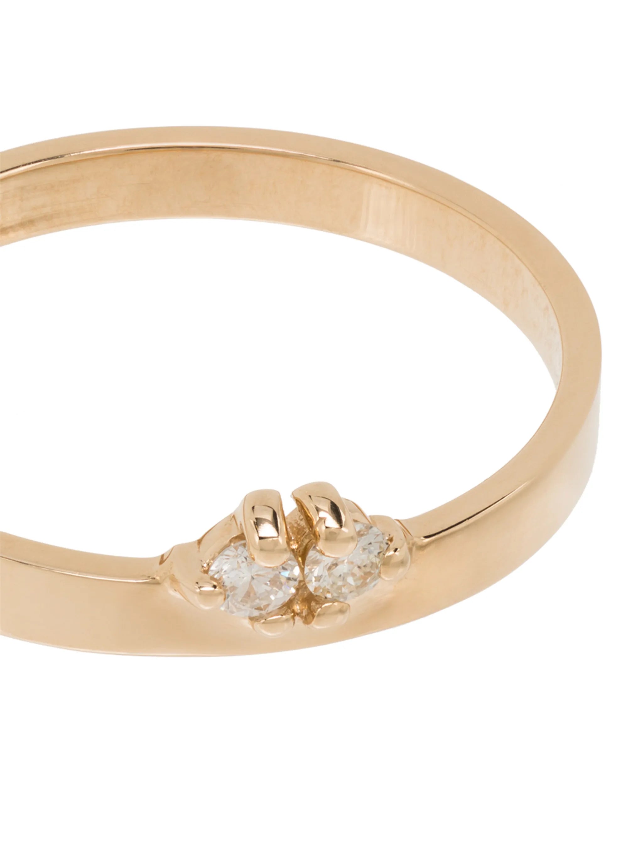 14kt yellow gold Overton diamond band ring