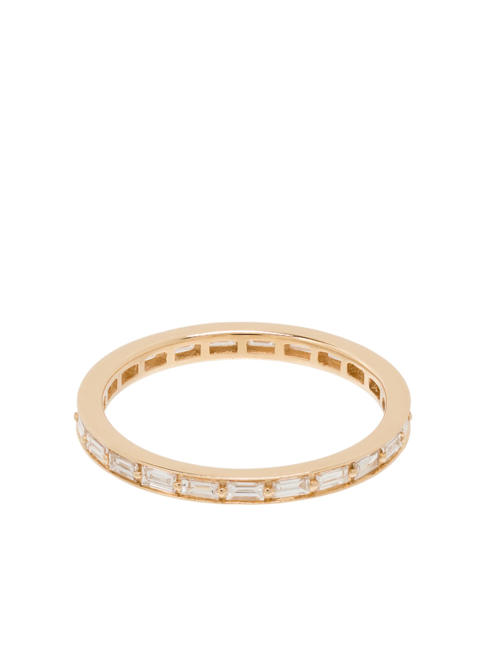 14kt yellow gold Sadie Pearl diamond eternity ring
