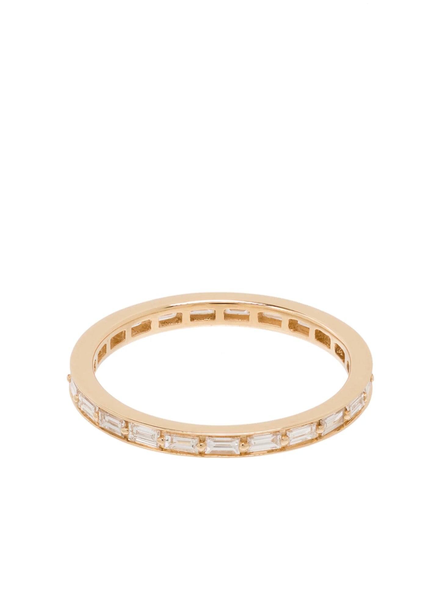 14kt yellow gold Sadie Pearl diamond eternity ring
