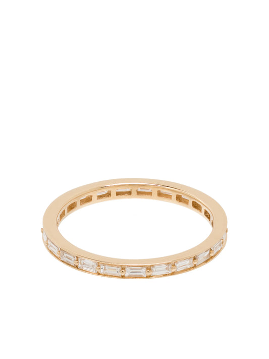 14kt yellow gold Sadie Pearl diamond eternity ring