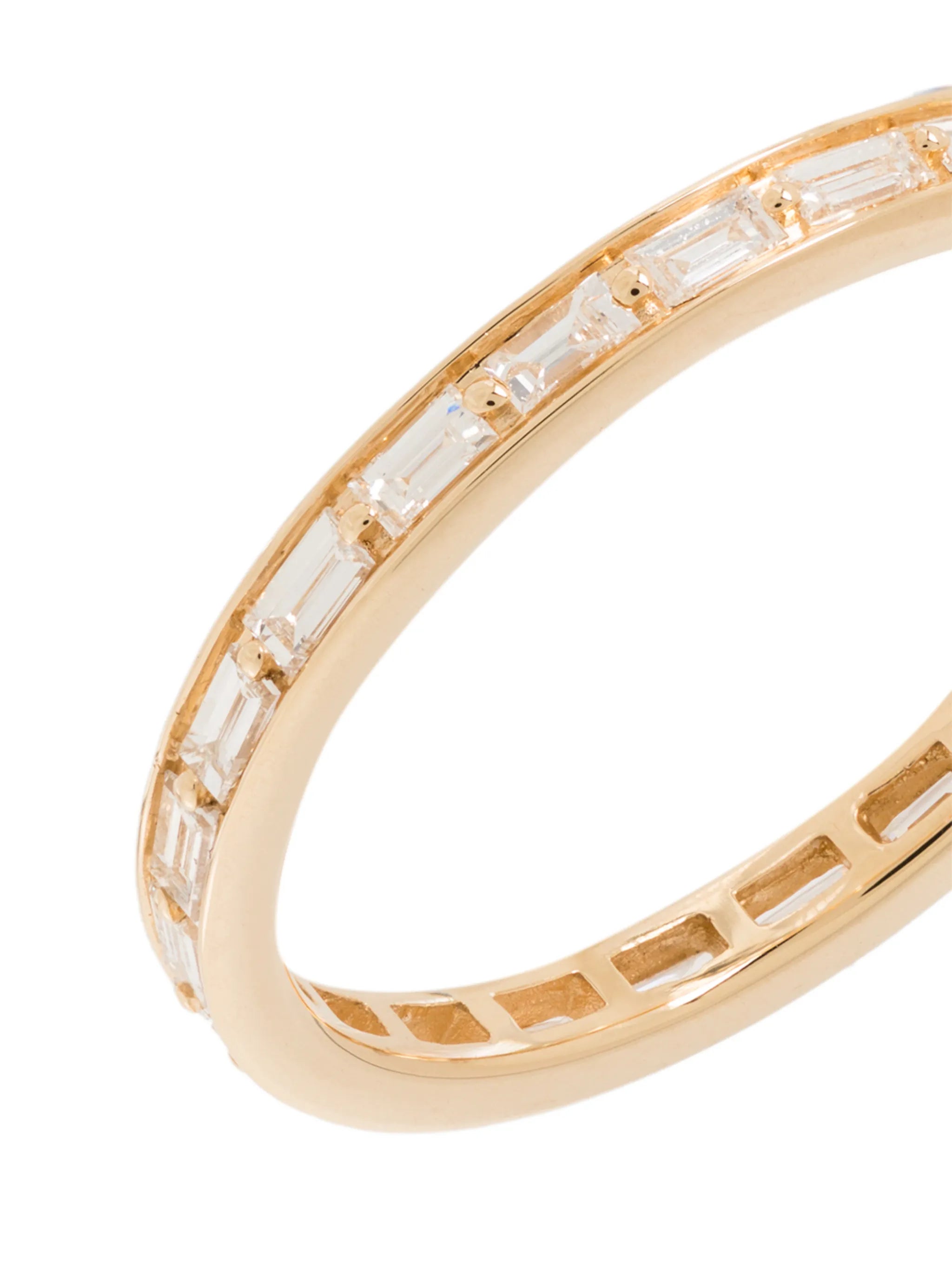 14kt yellow gold Sadie Pearl diamond eternity ring