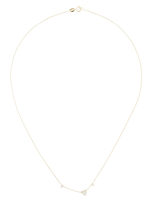 14kt yellow gold Three Step diamond necklace