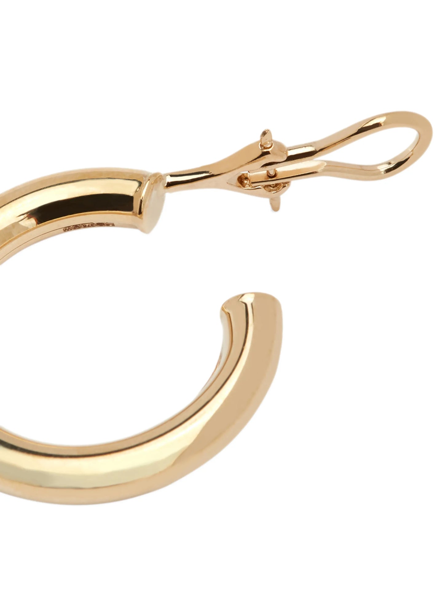 14kt yellow gold Mega single hoop earring