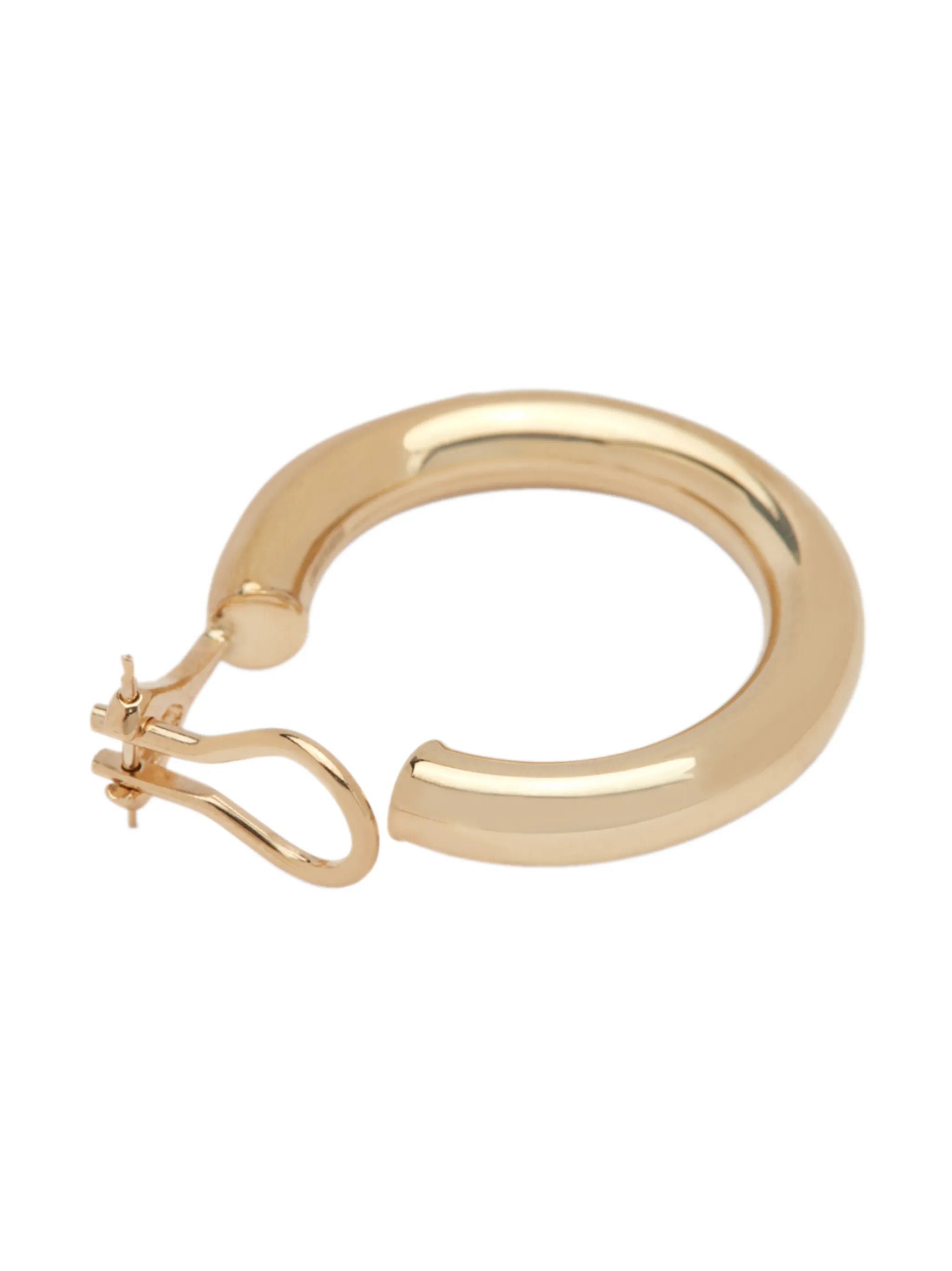 14kt yellow gold Mega single hoop earring