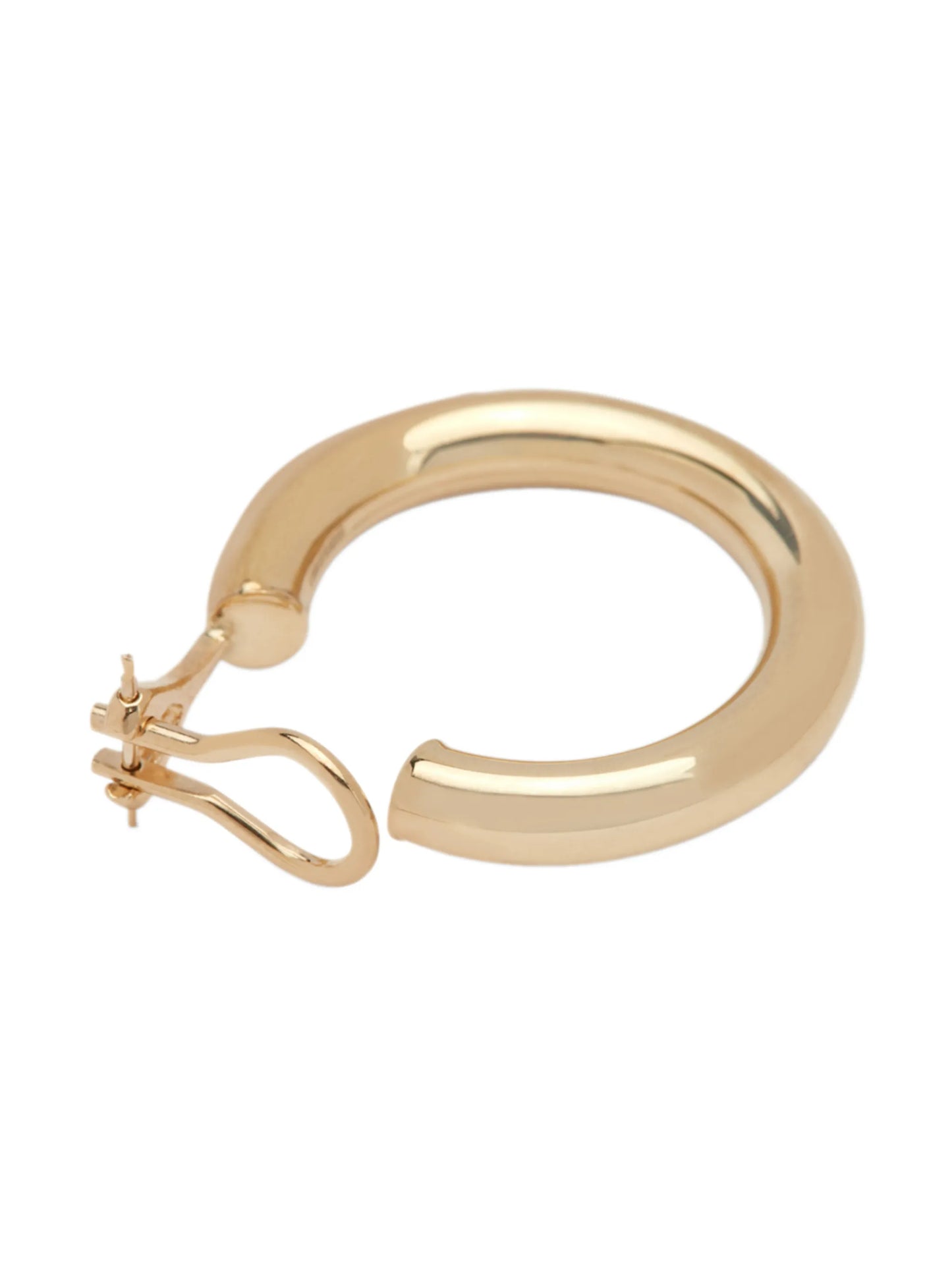14kt yellow gold Mega single hoop earring