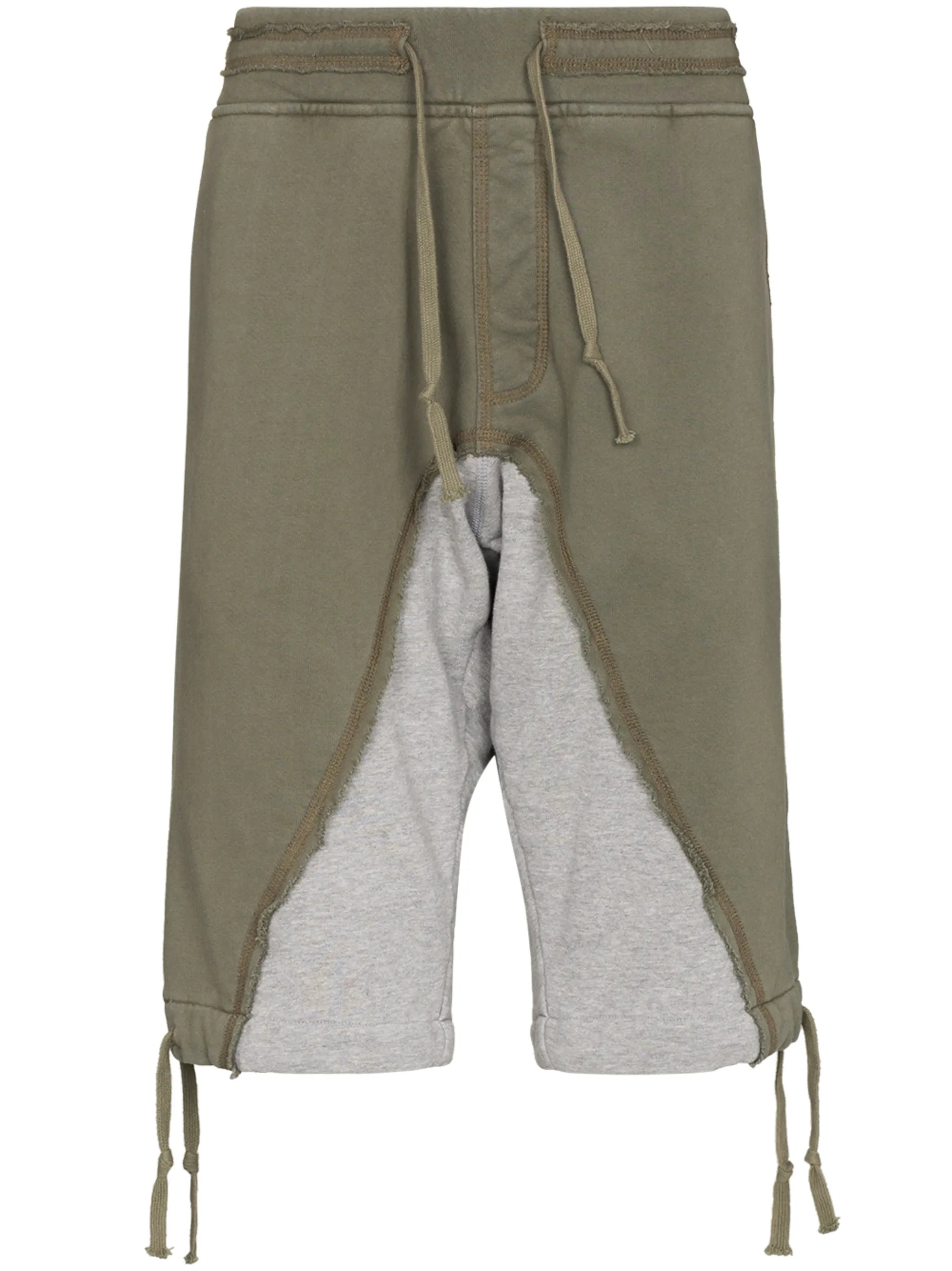 50-50 panelled drawstring shorts