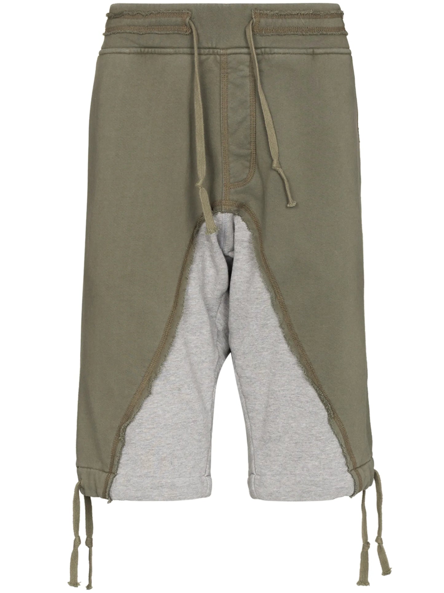 50-50 panelled drawstring shorts