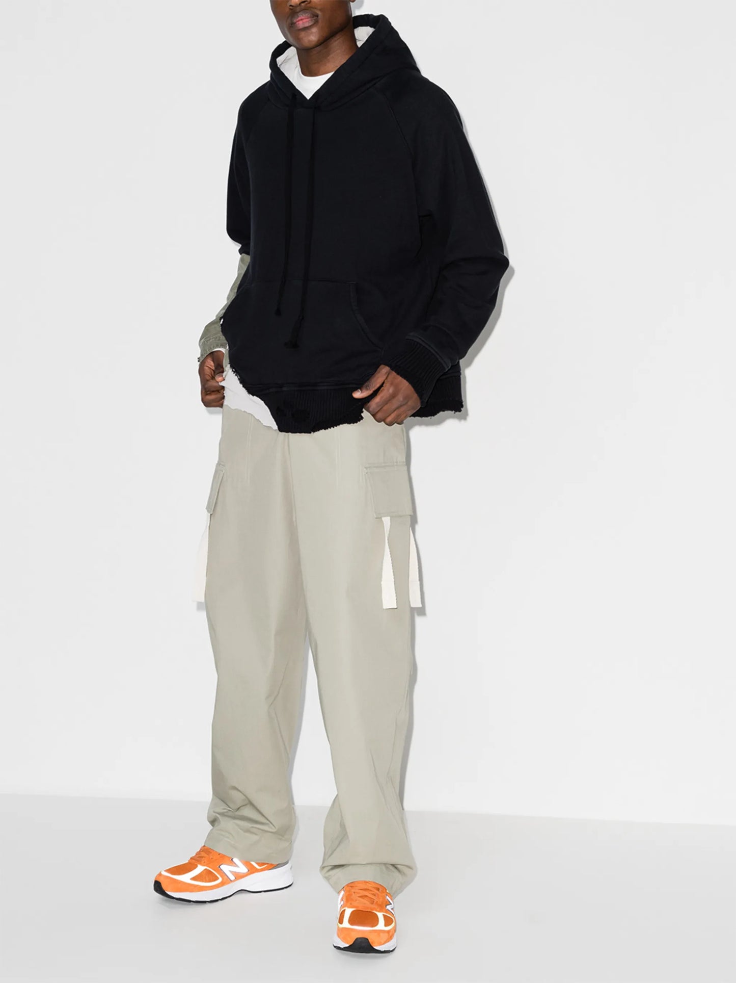Fragmente distressed-finish hoodie