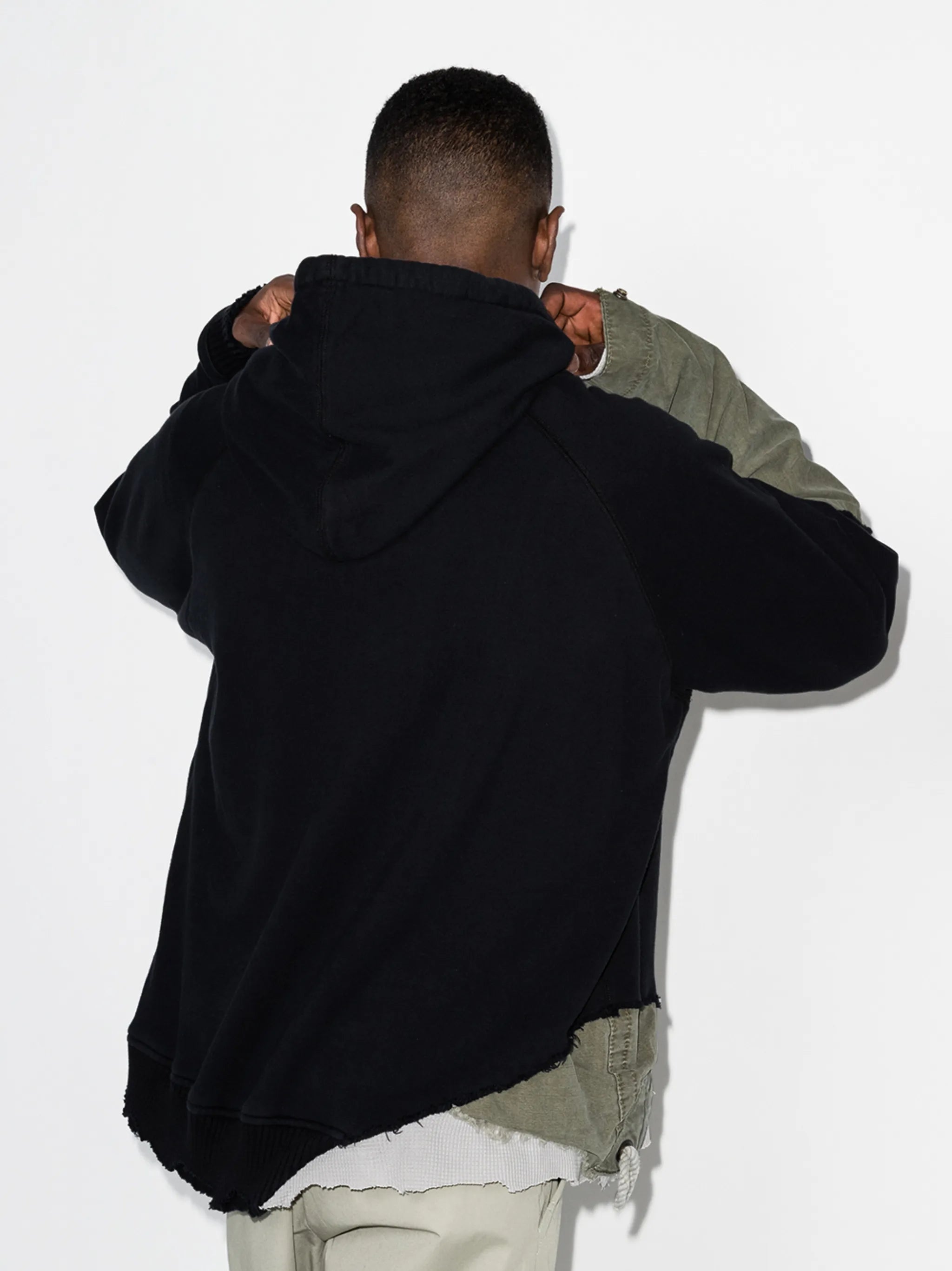Fragmente distressed-finish hoodie