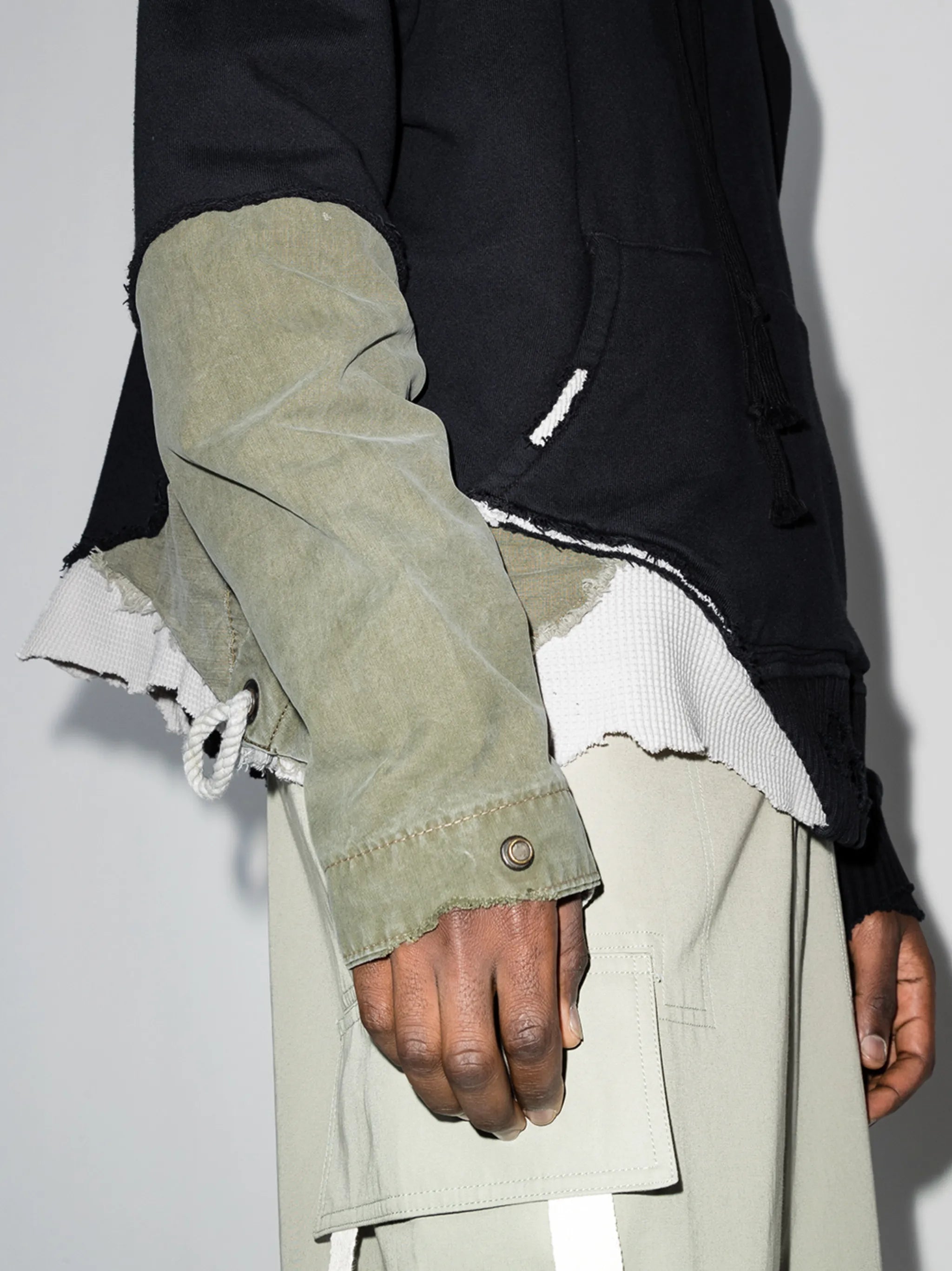 Fragmente distressed-finish hoodie