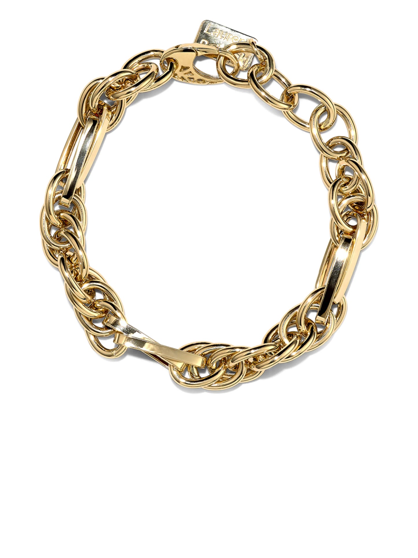 14kt yellow gold chunky-chain bracelet