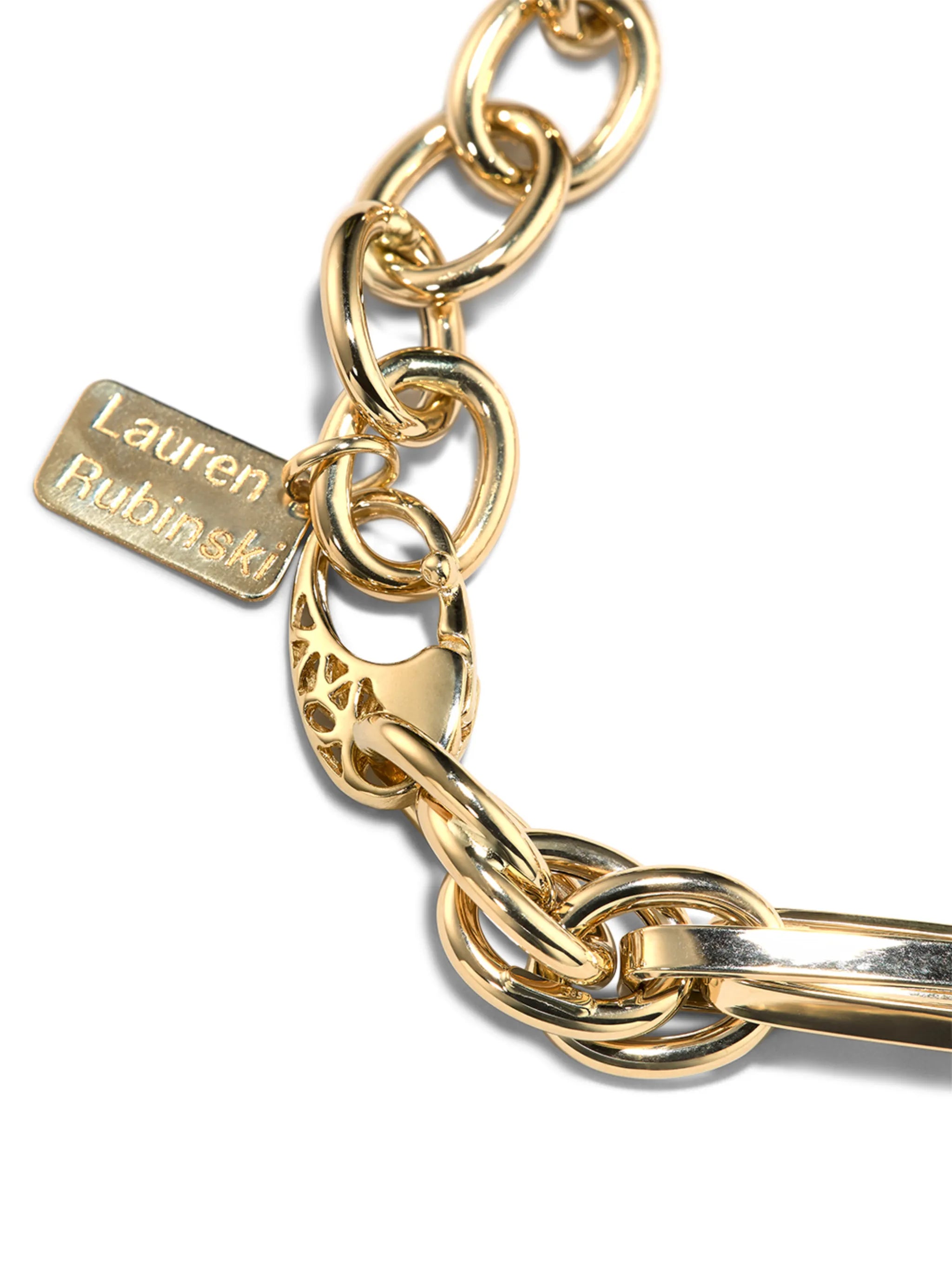 14kt yellow gold chunky-chain bracelet