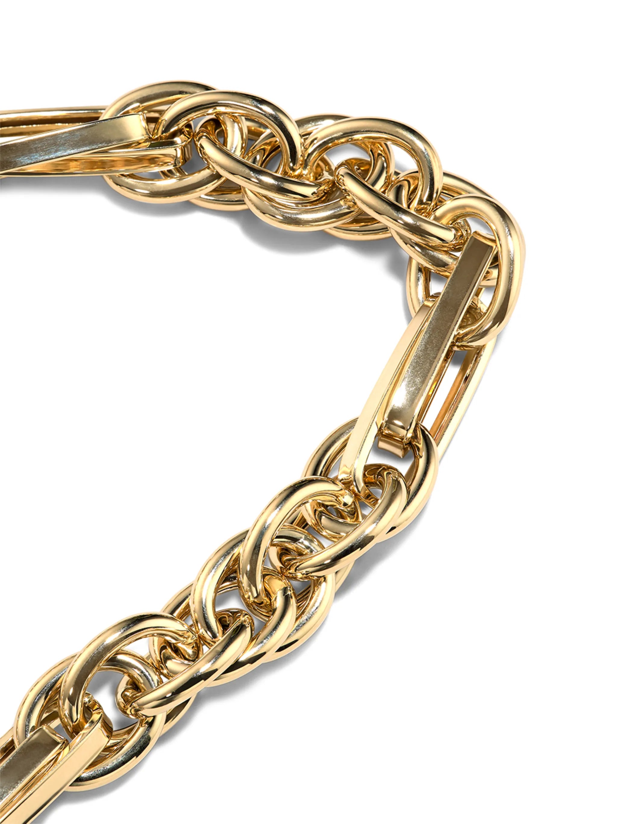 14kt yellow gold chunky-chain bracelet