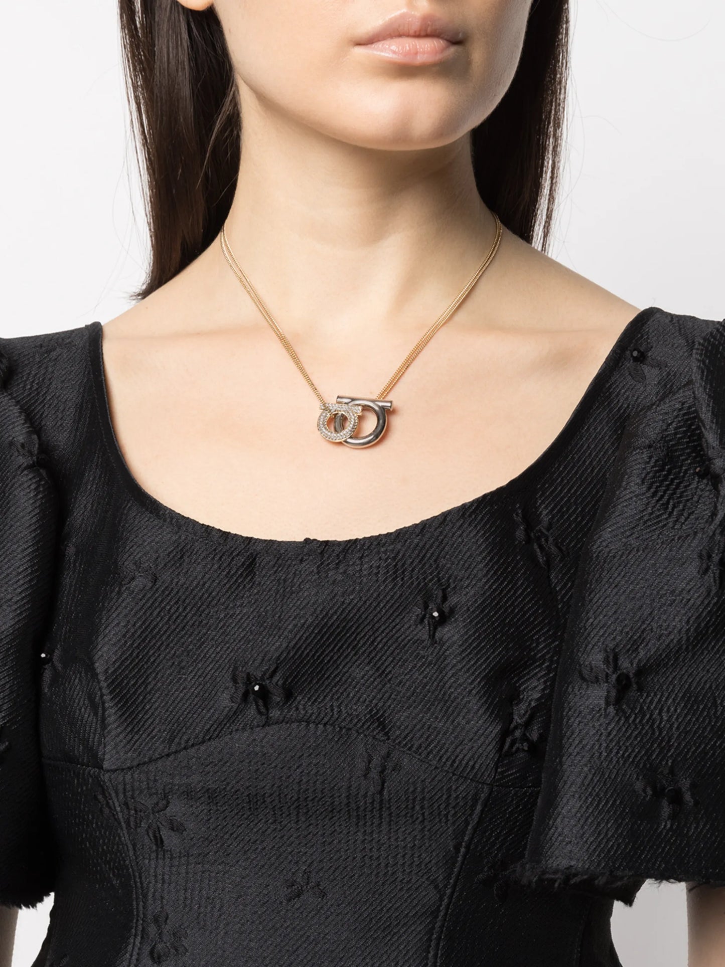 Gancini pendant necklace