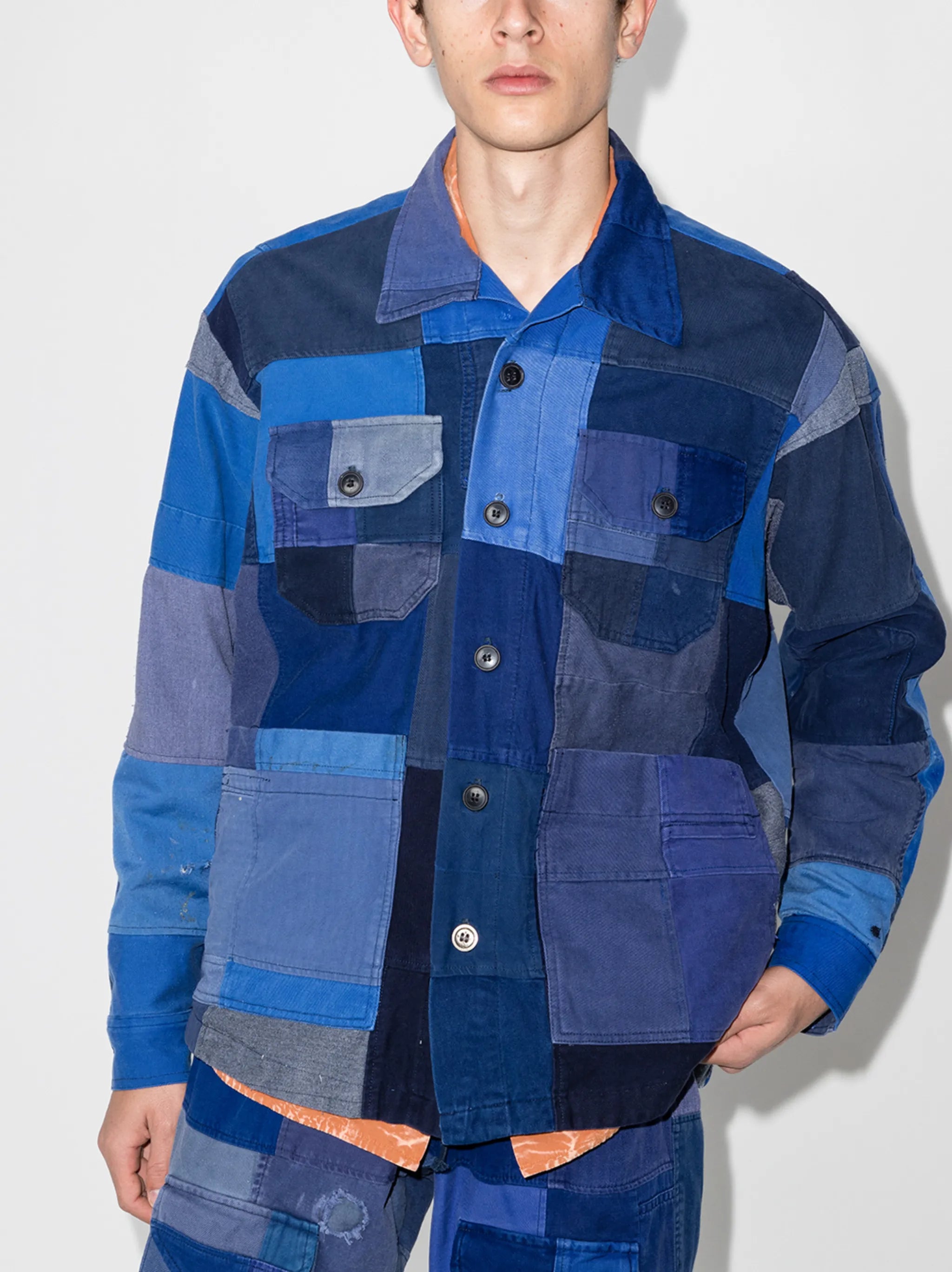 French Artist patchwork jacket