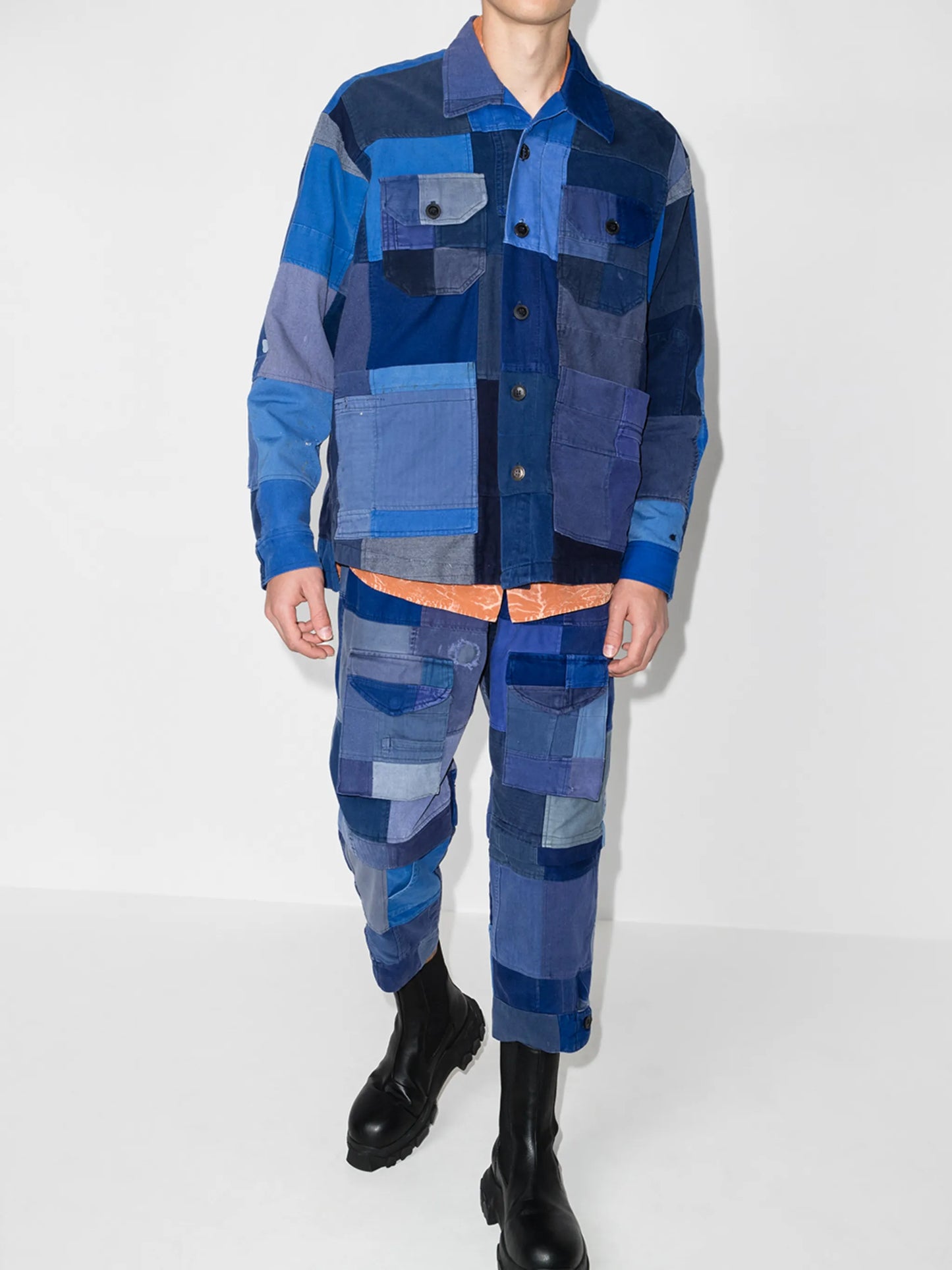 French Artist patchwork jacket