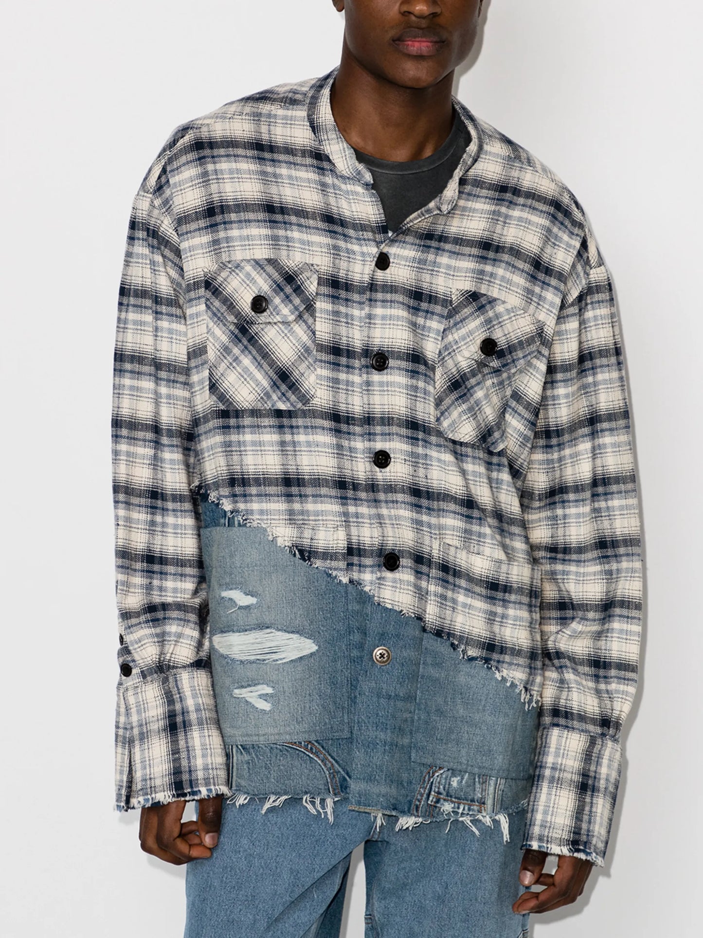 River panelled shirt
