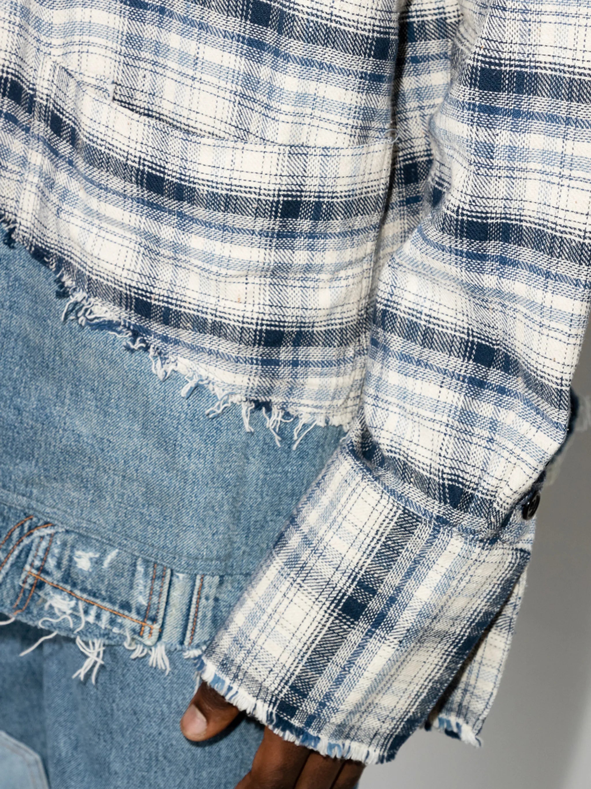River panelled shirt