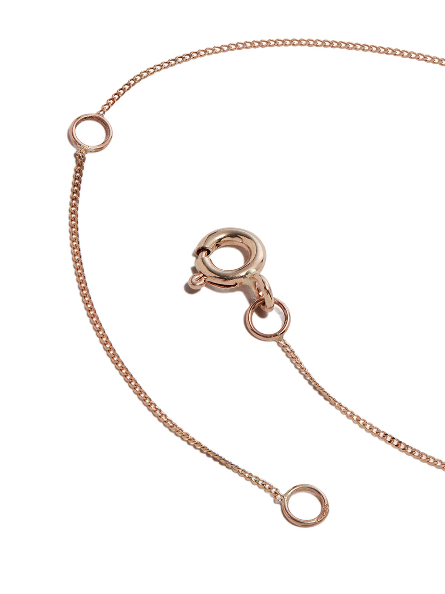 9kt rose gold labradorite and diamond necklace