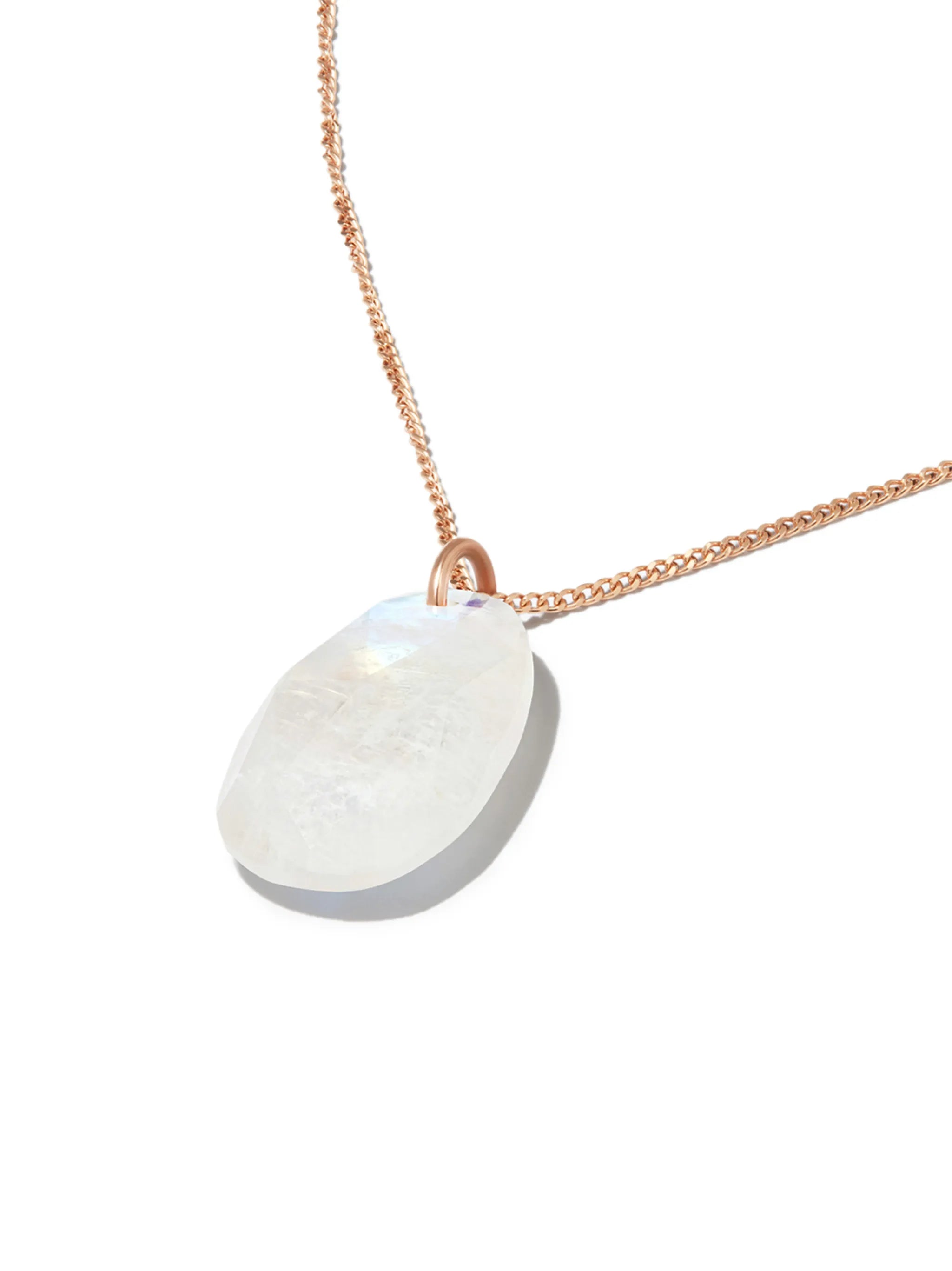 9kt rose gold Orso N°1 Moonstone necklace