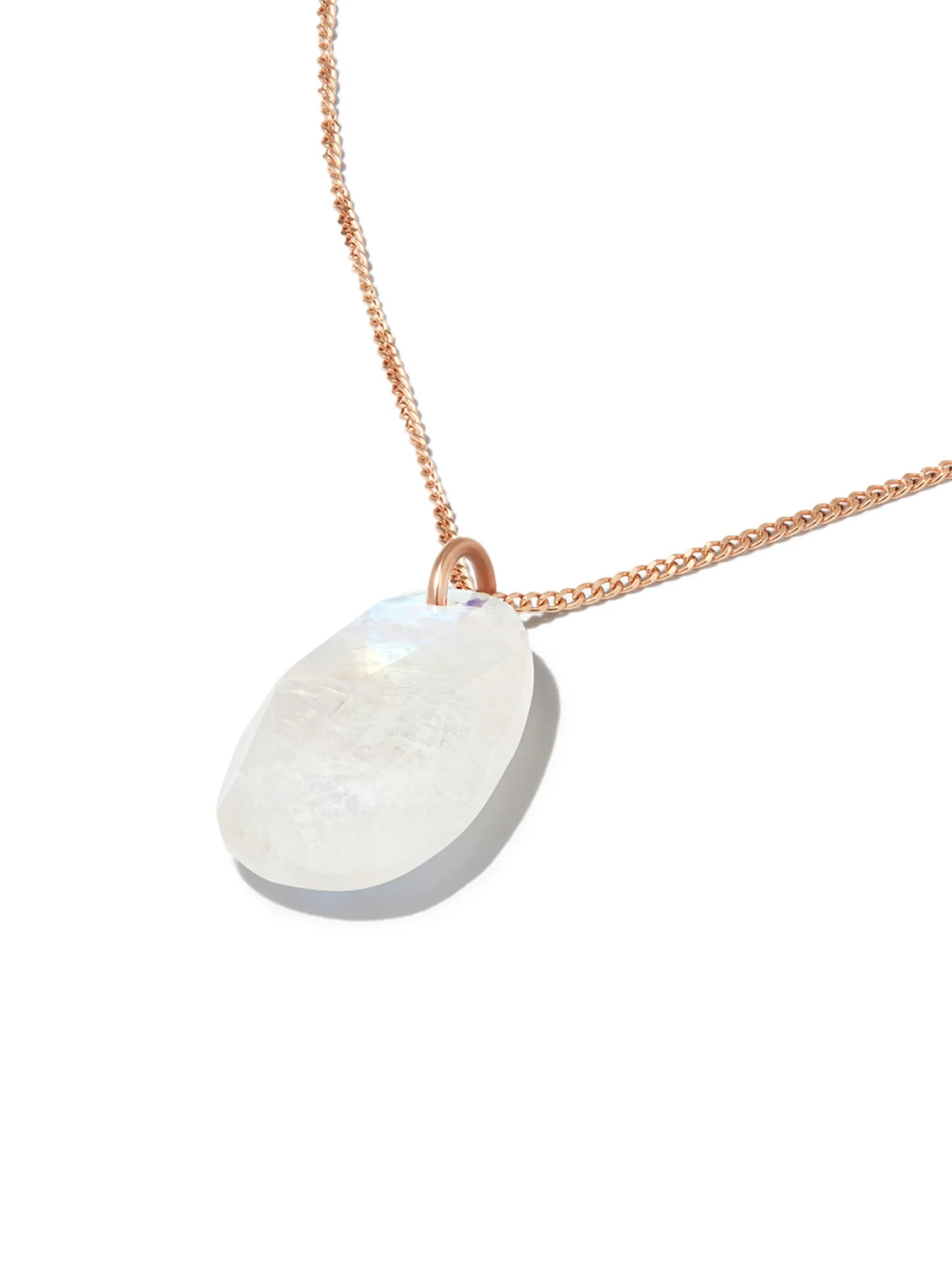 9kt rose gold Orso N°1 Moonstone necklace