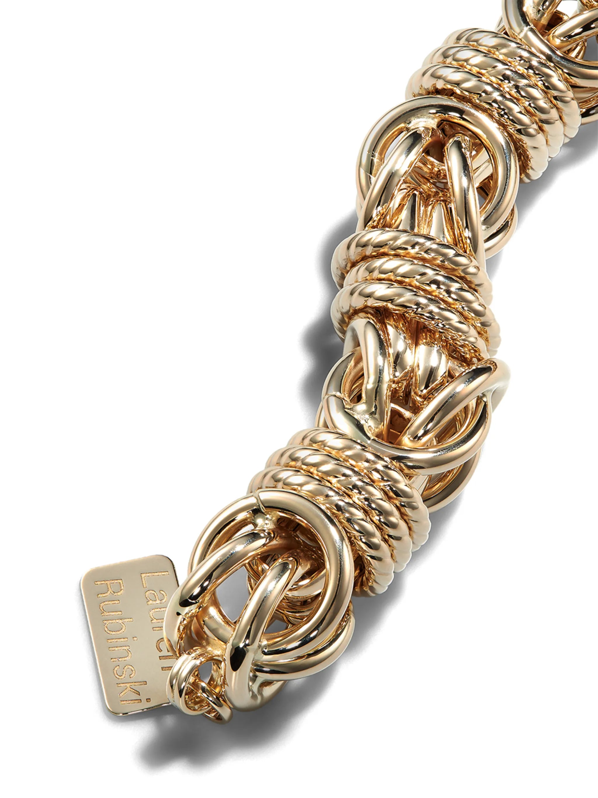 14kt yellow gold medium link bracelet