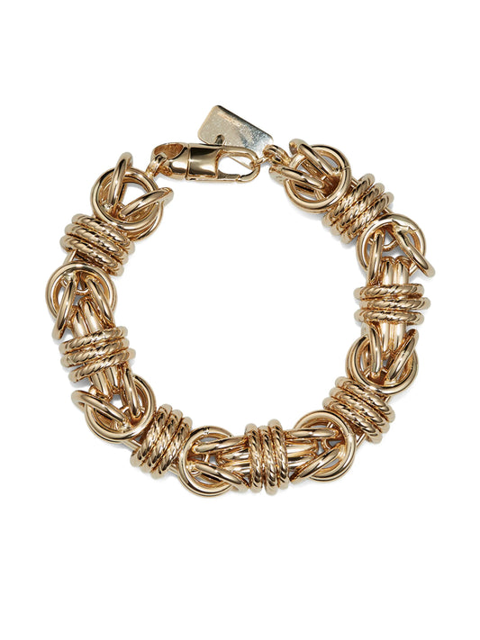 14kt yellow gold medium link bracelet