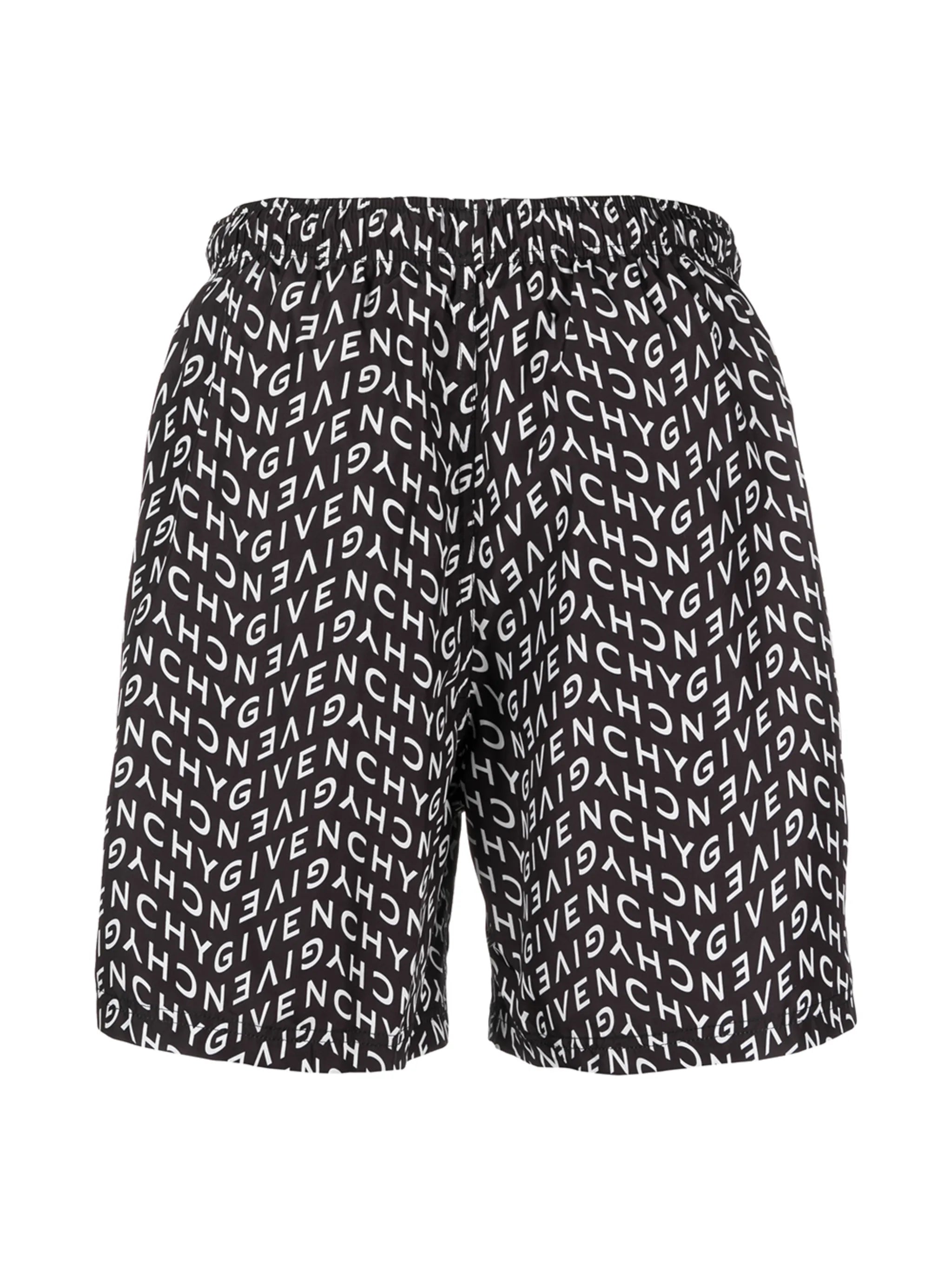 logo pattern swimming shorts