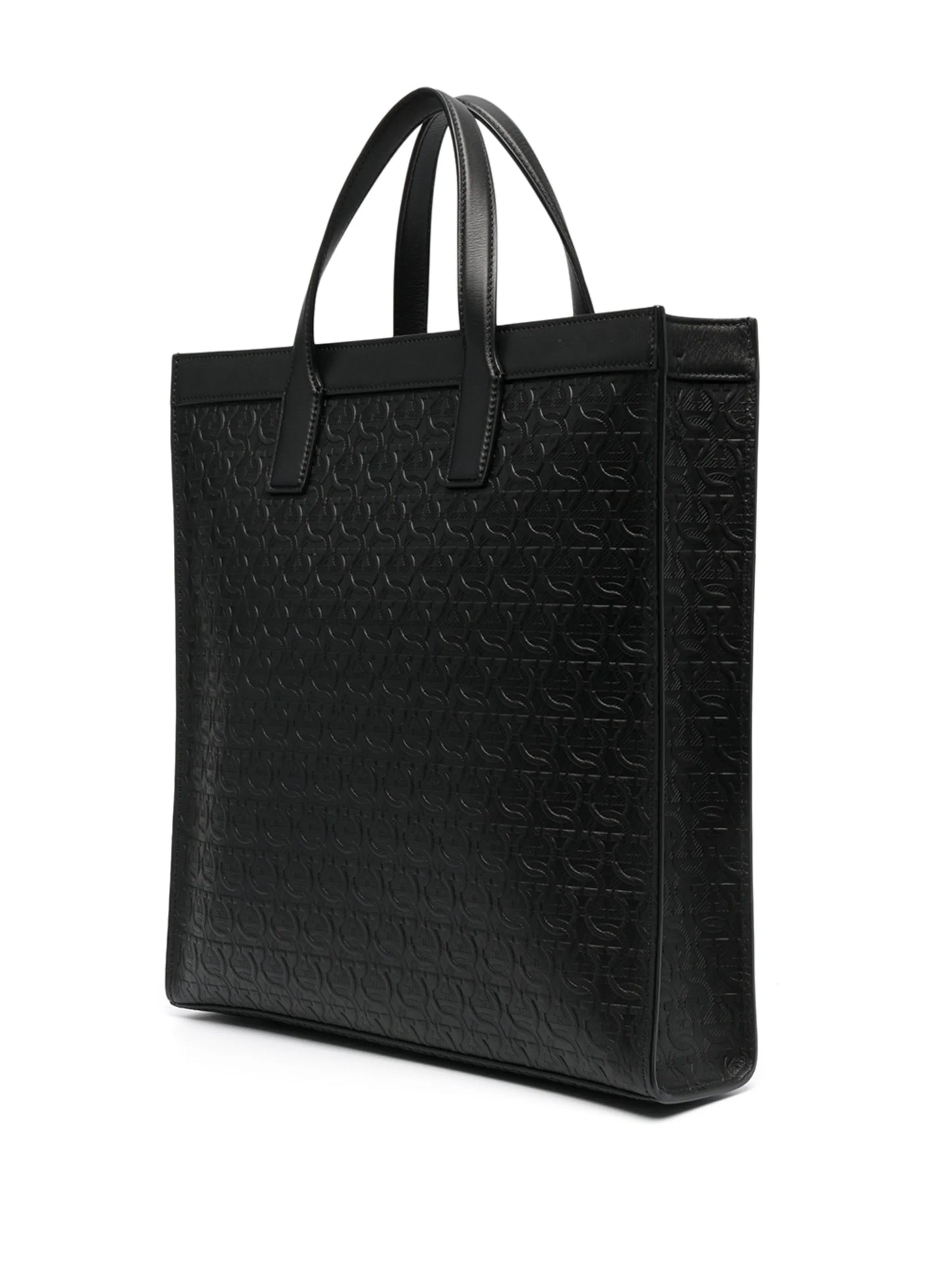 logo-embossed tote bag