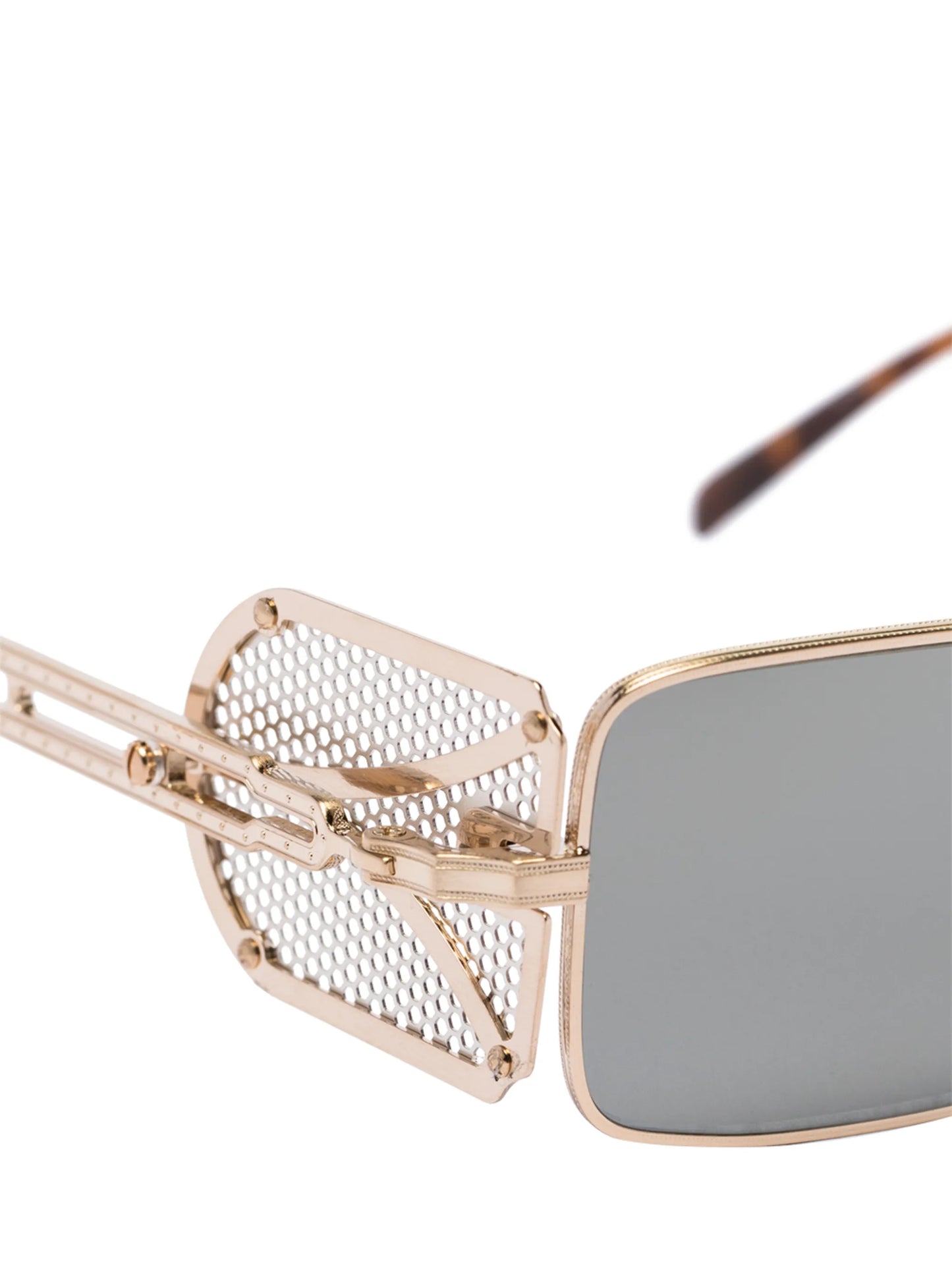 rectangle-frame tinted sunglasses