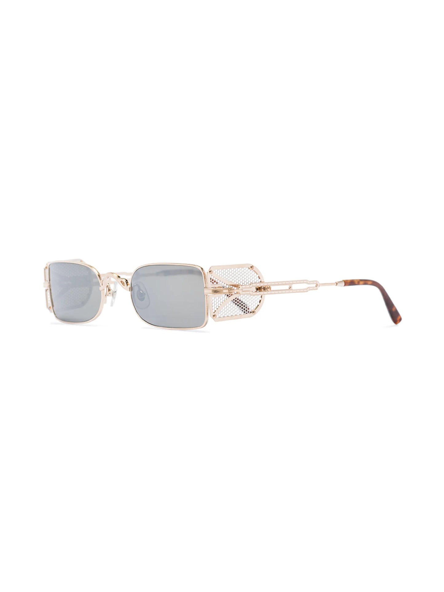 rectangle-frame tinted sunglasses