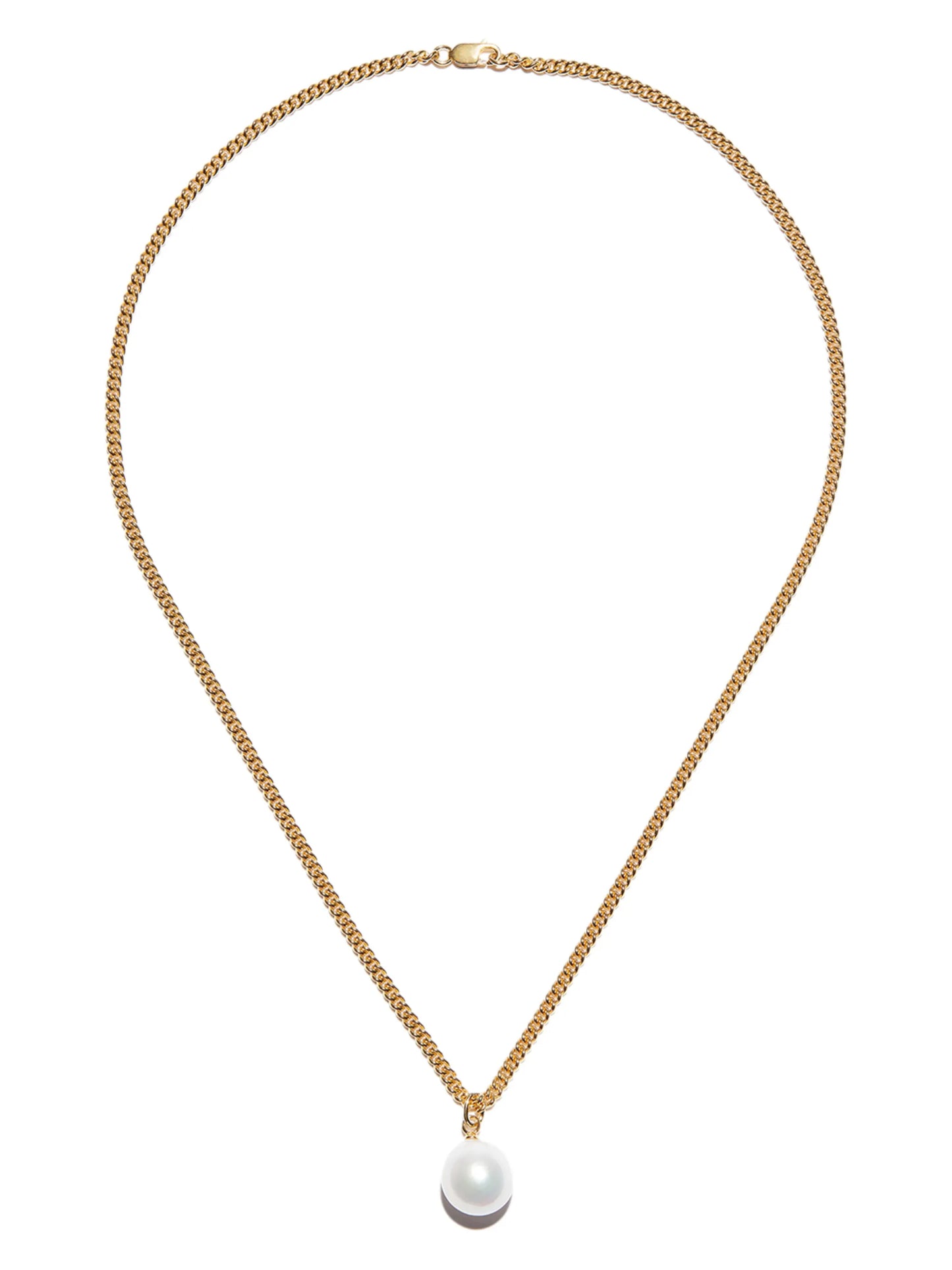 pearl pendant chain necklace