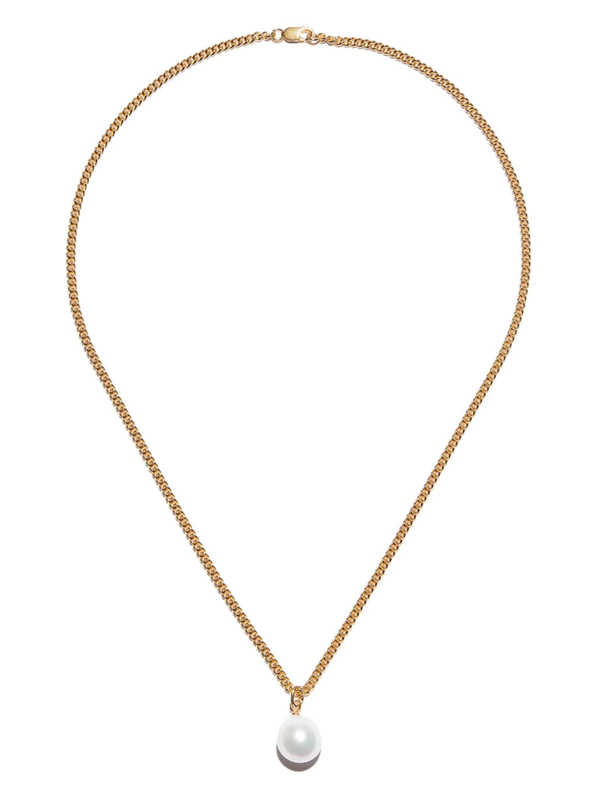 pearl pendant chain necklace