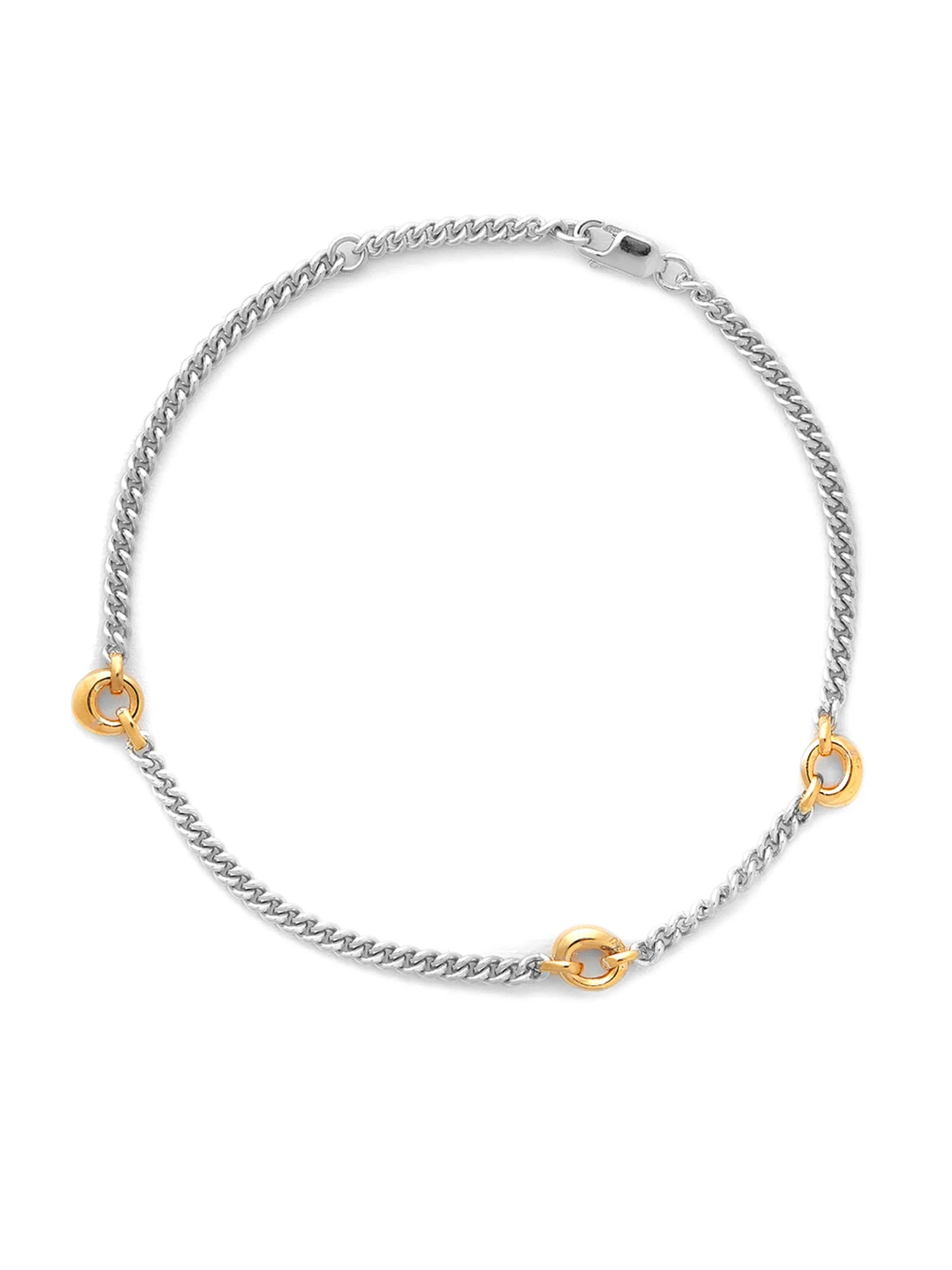 Trio chain-link bracelet