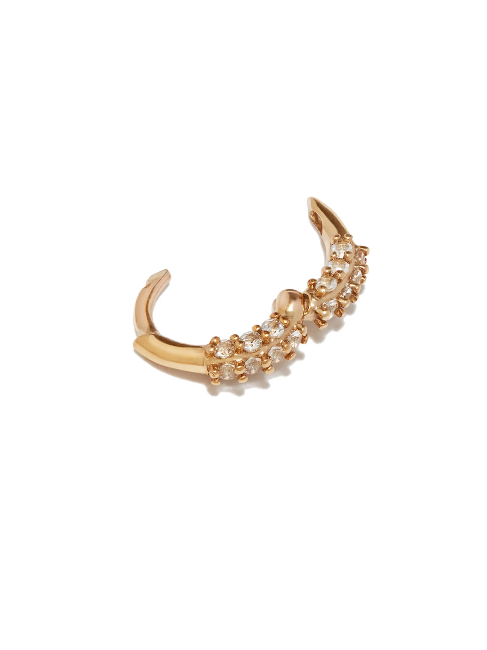 9kt gold topaz-embellished earring
