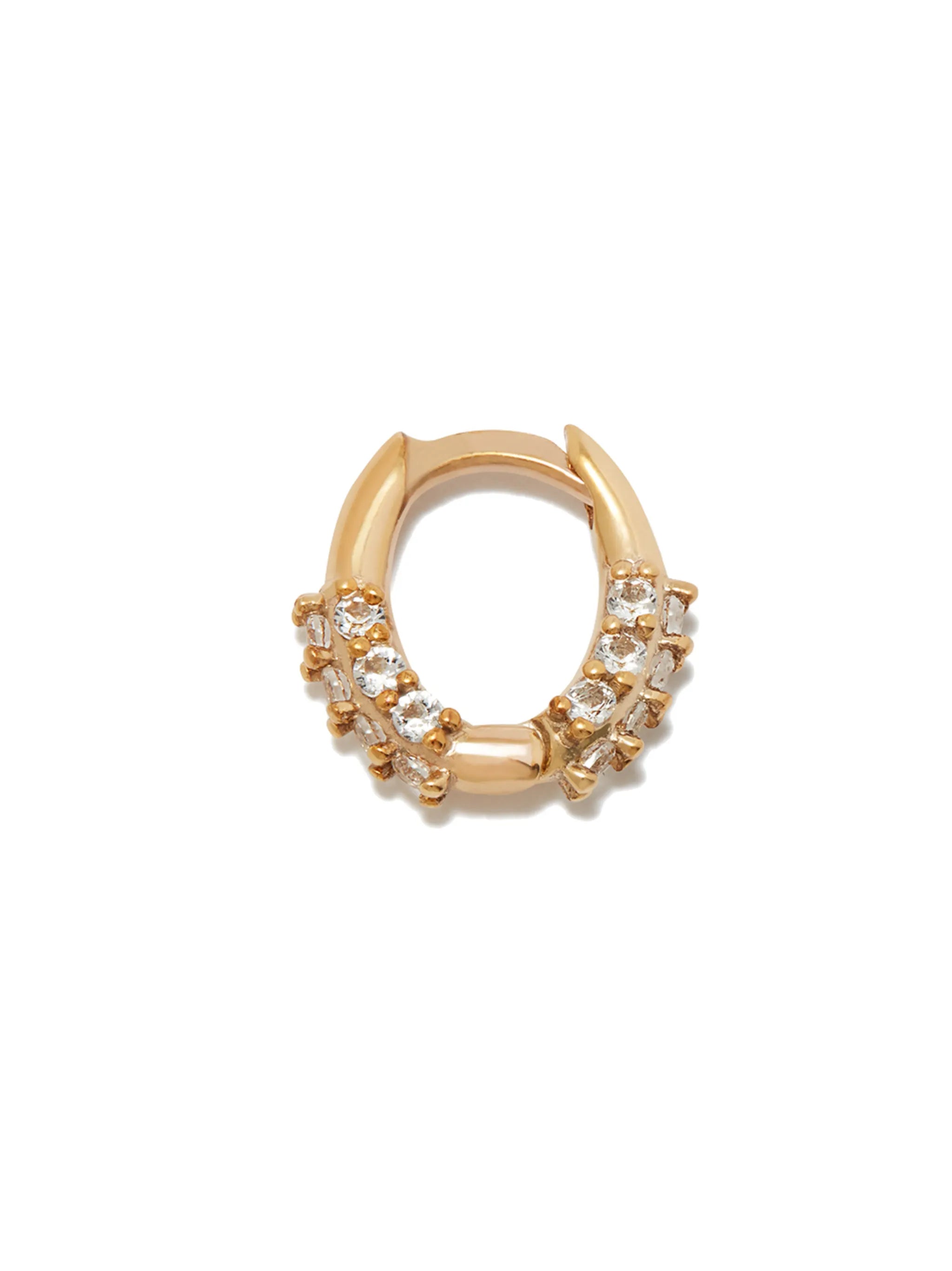 9kt gold topaz-embellished earring