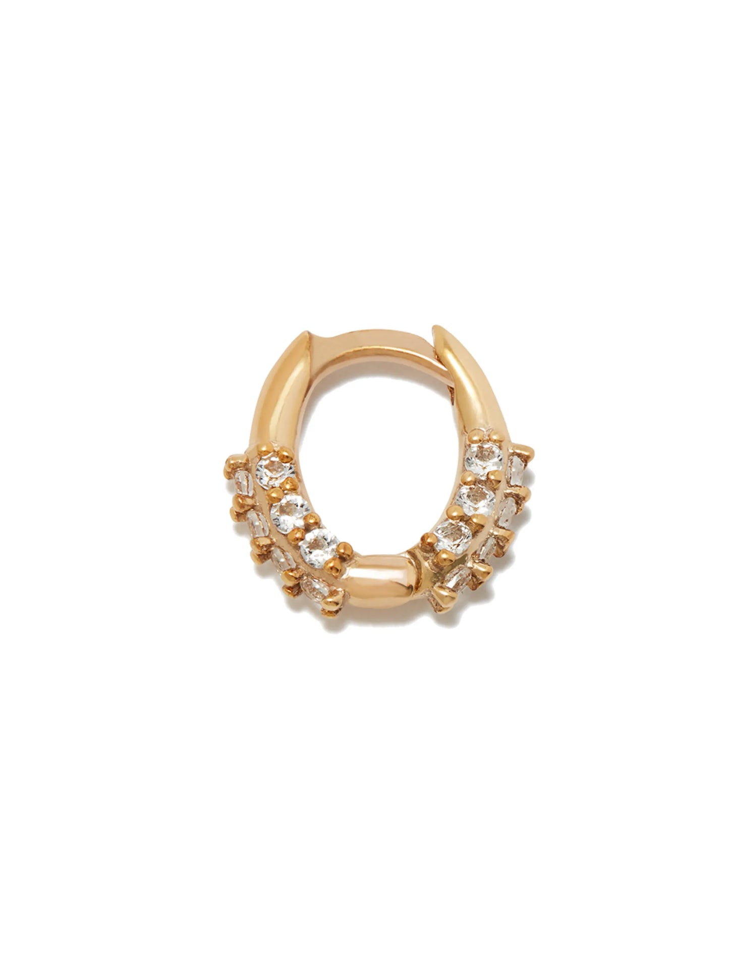 9kt gold topaz-embellished earring