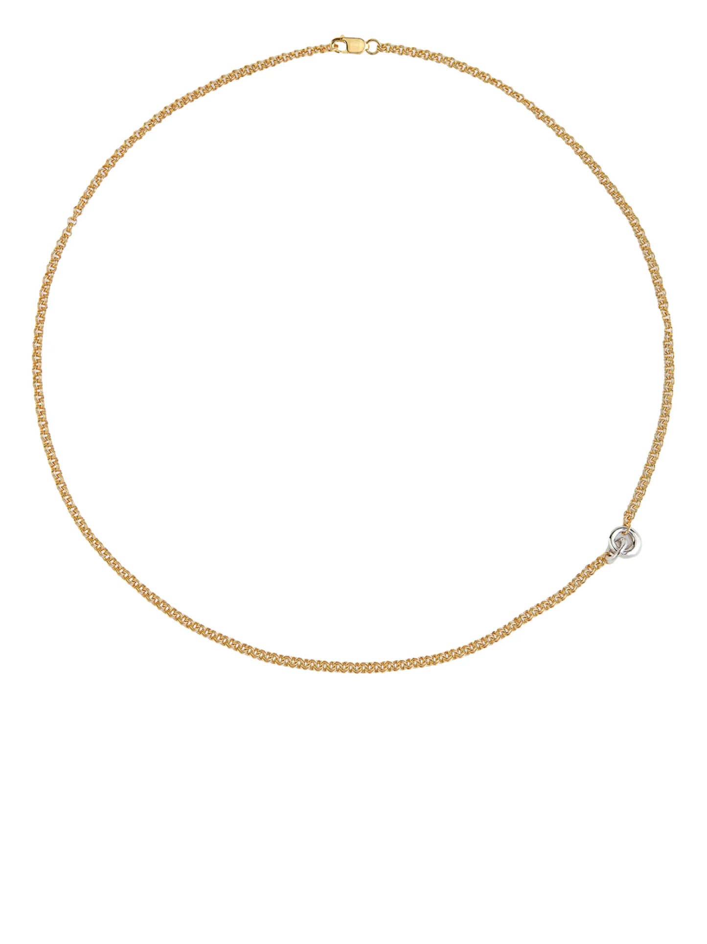 link-detail chain necklace