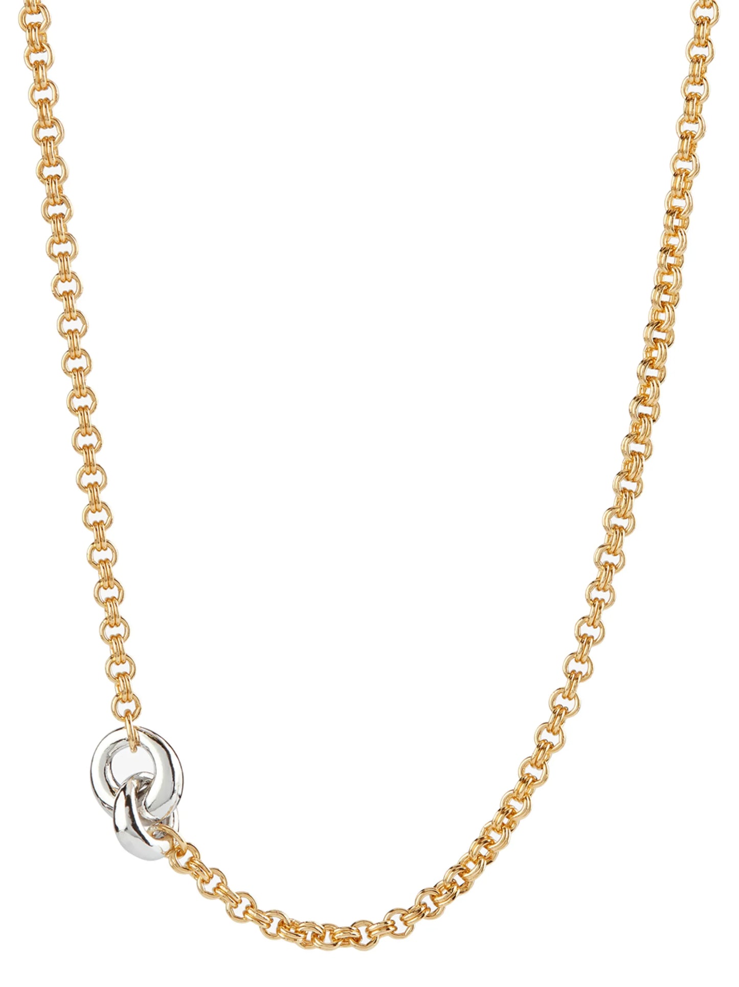 link-detail chain necklace