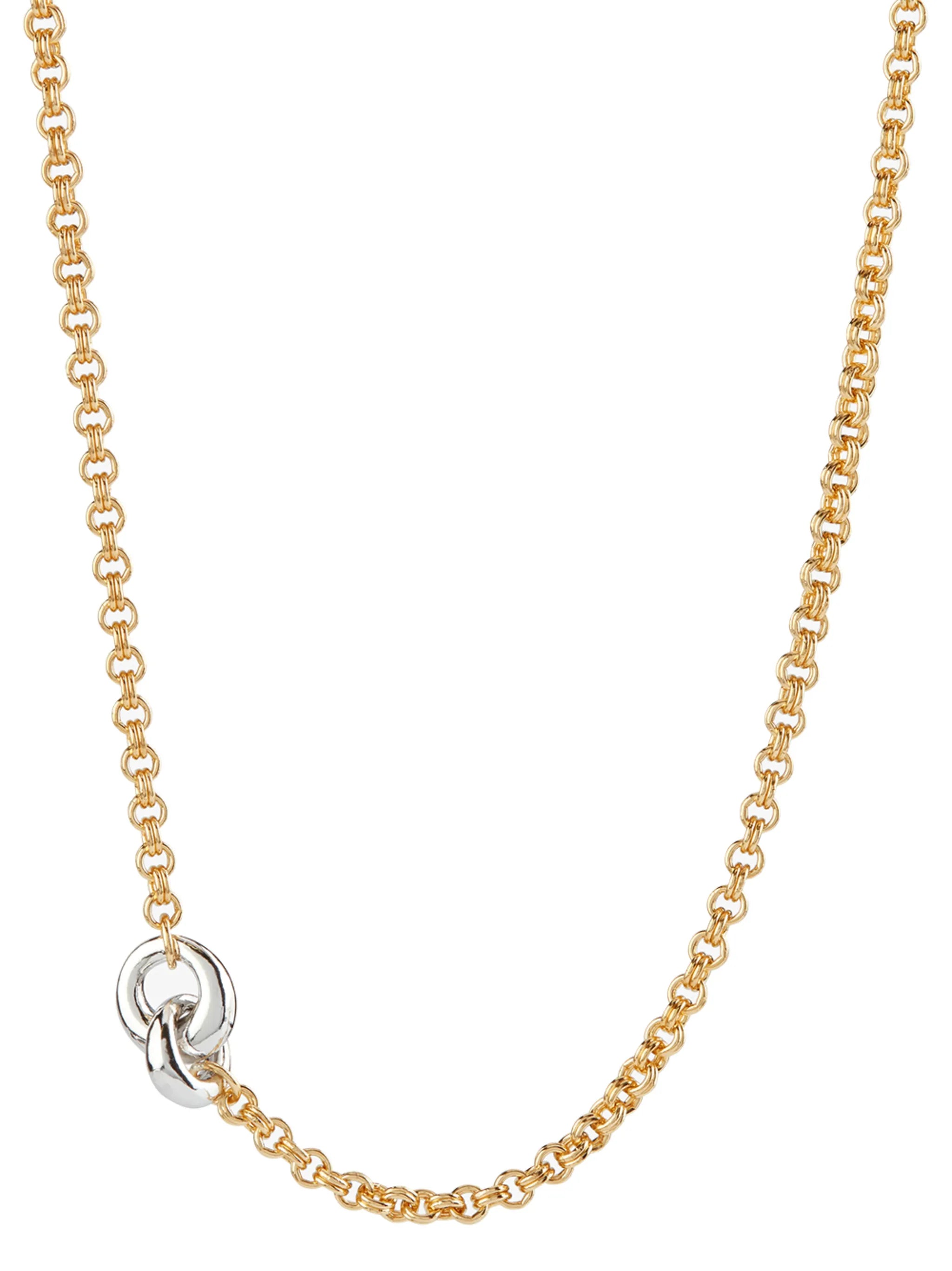 link-detail chain necklace