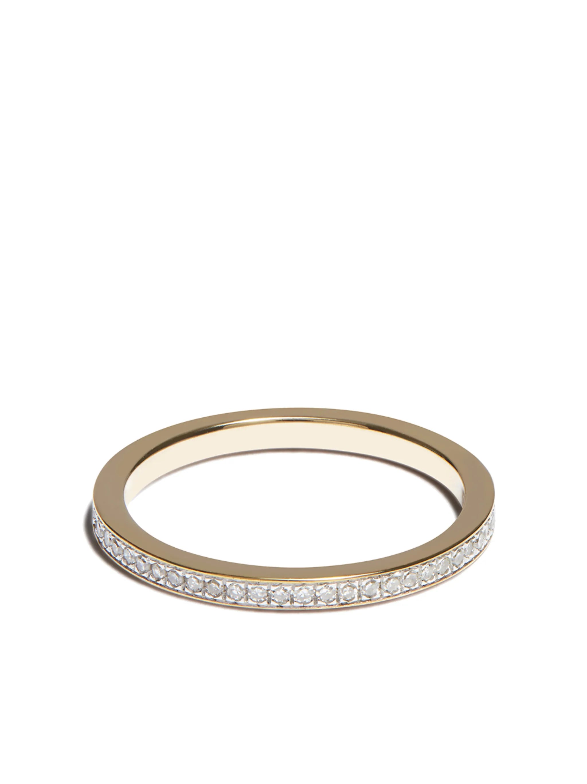 9kt yellow gold diamond eternity ring