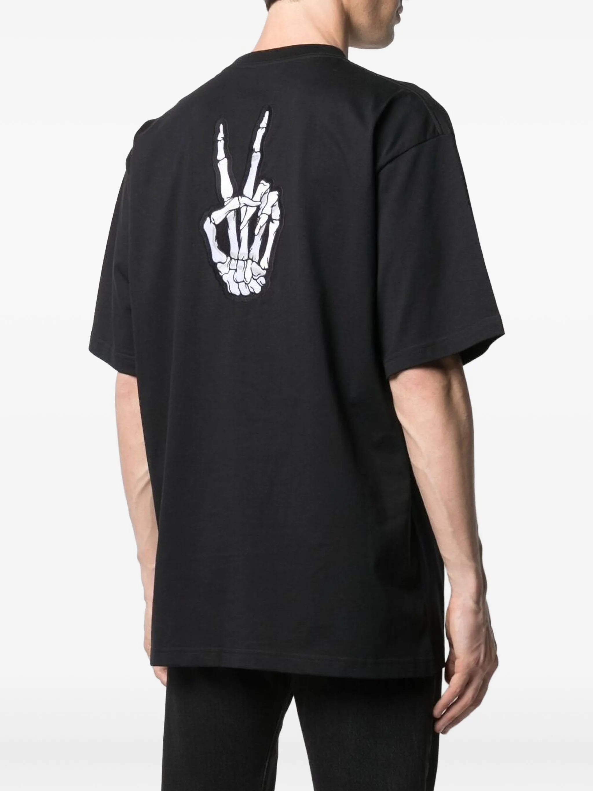 smiley-face print T-shirt