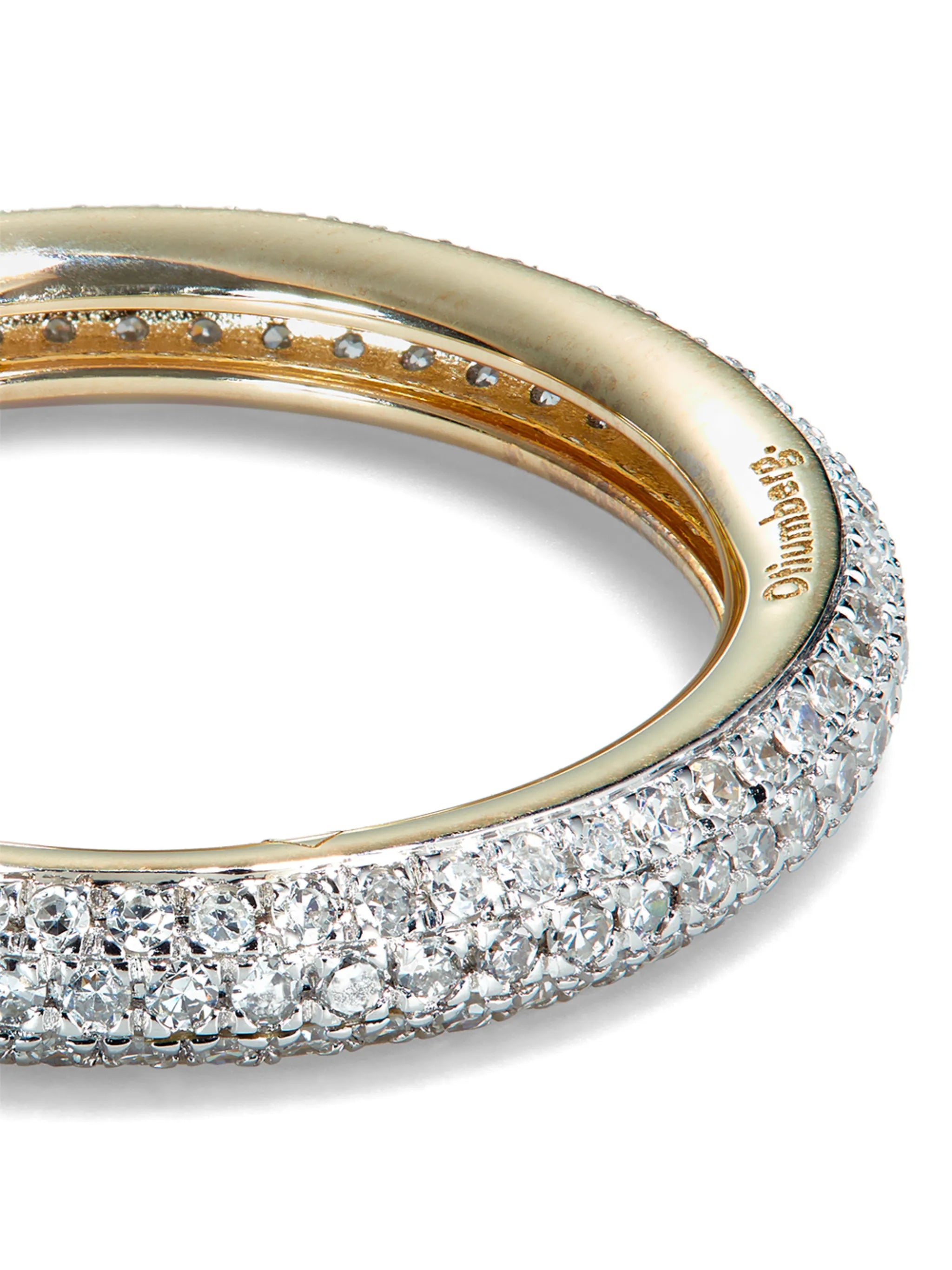 9K yellow gold diamond ring