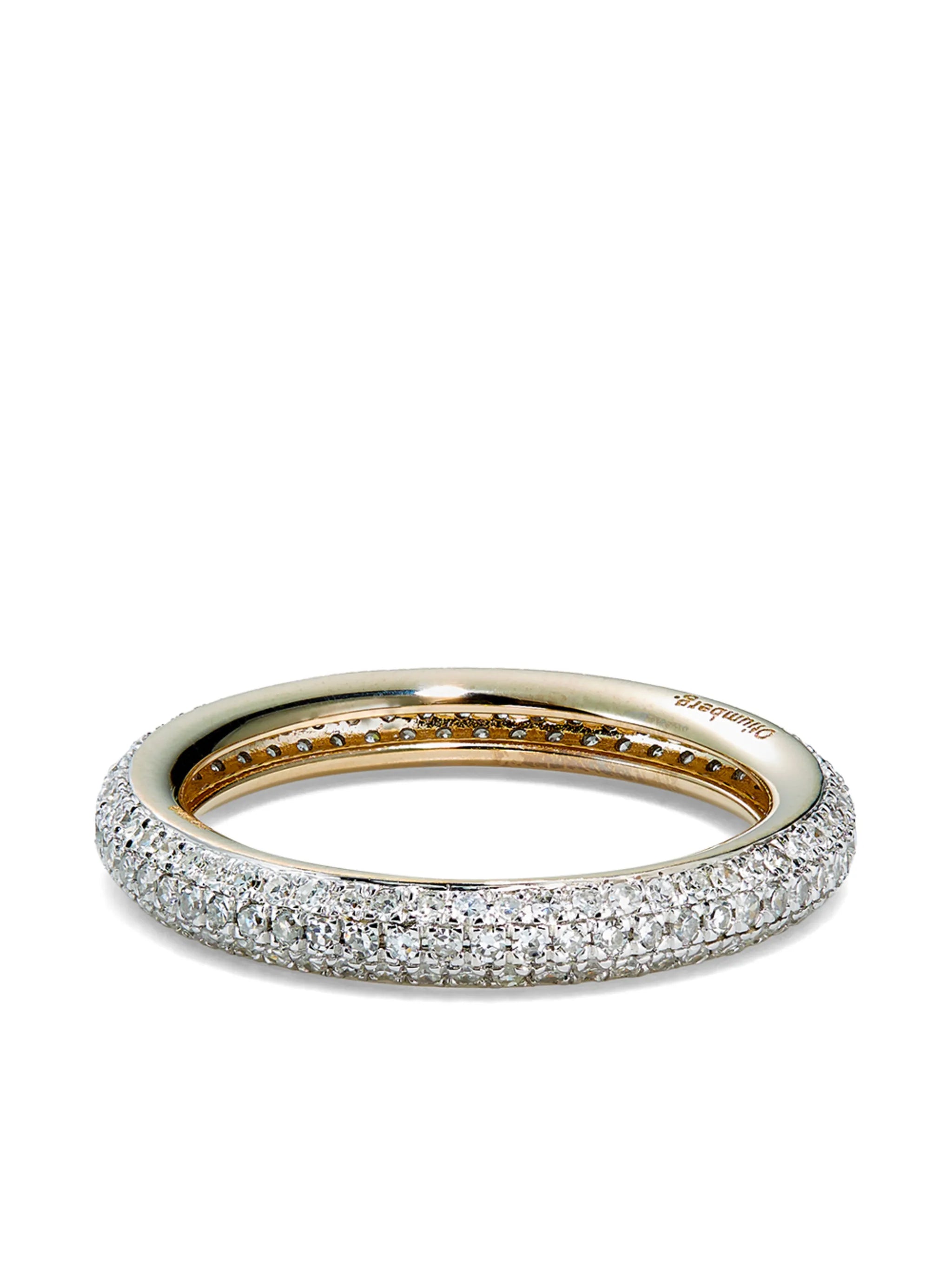 9K yellow gold diamond ring