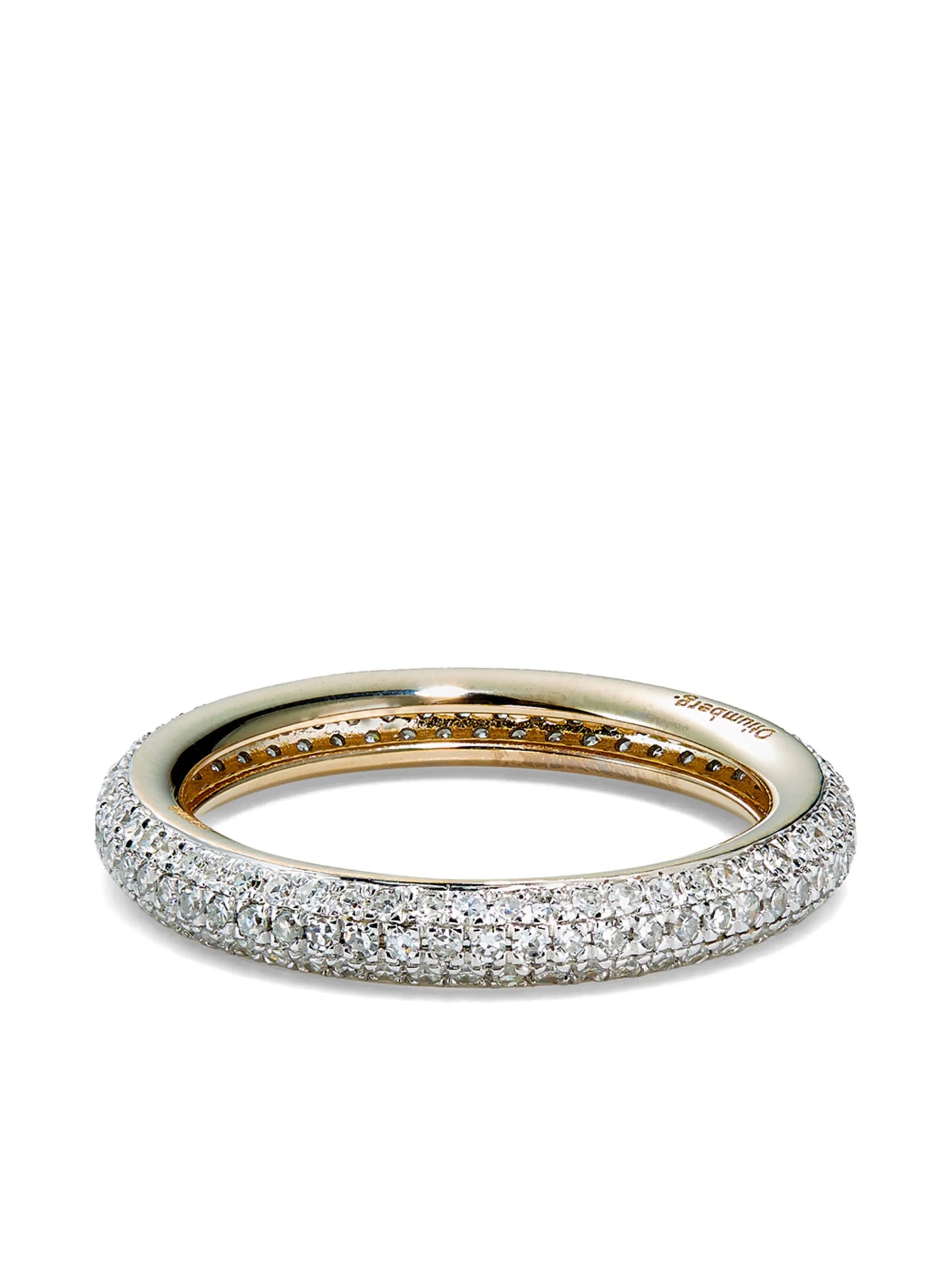 9K yellow gold diamond ring