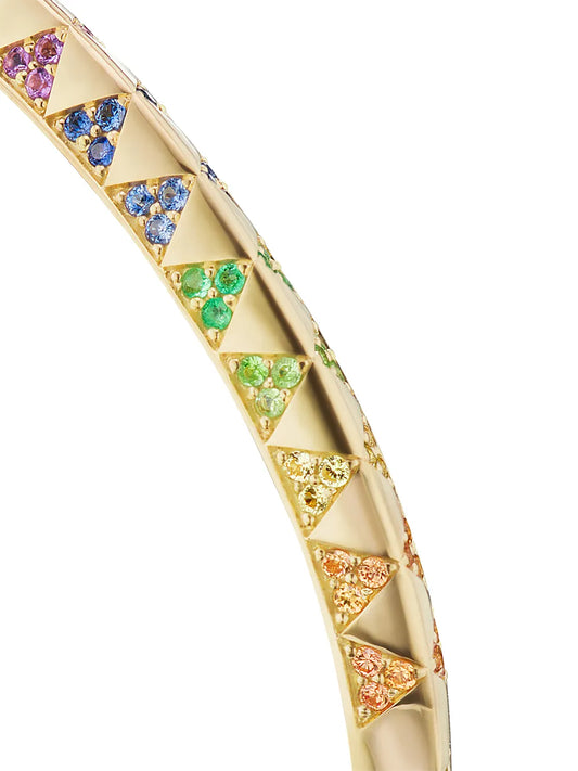 18kt yellow gold Talisman rainbow sapphire bracelet