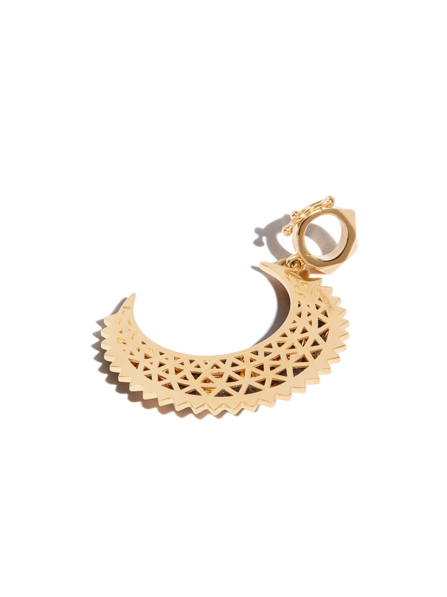 18kt yellow gold Mini Crescent moon pendant