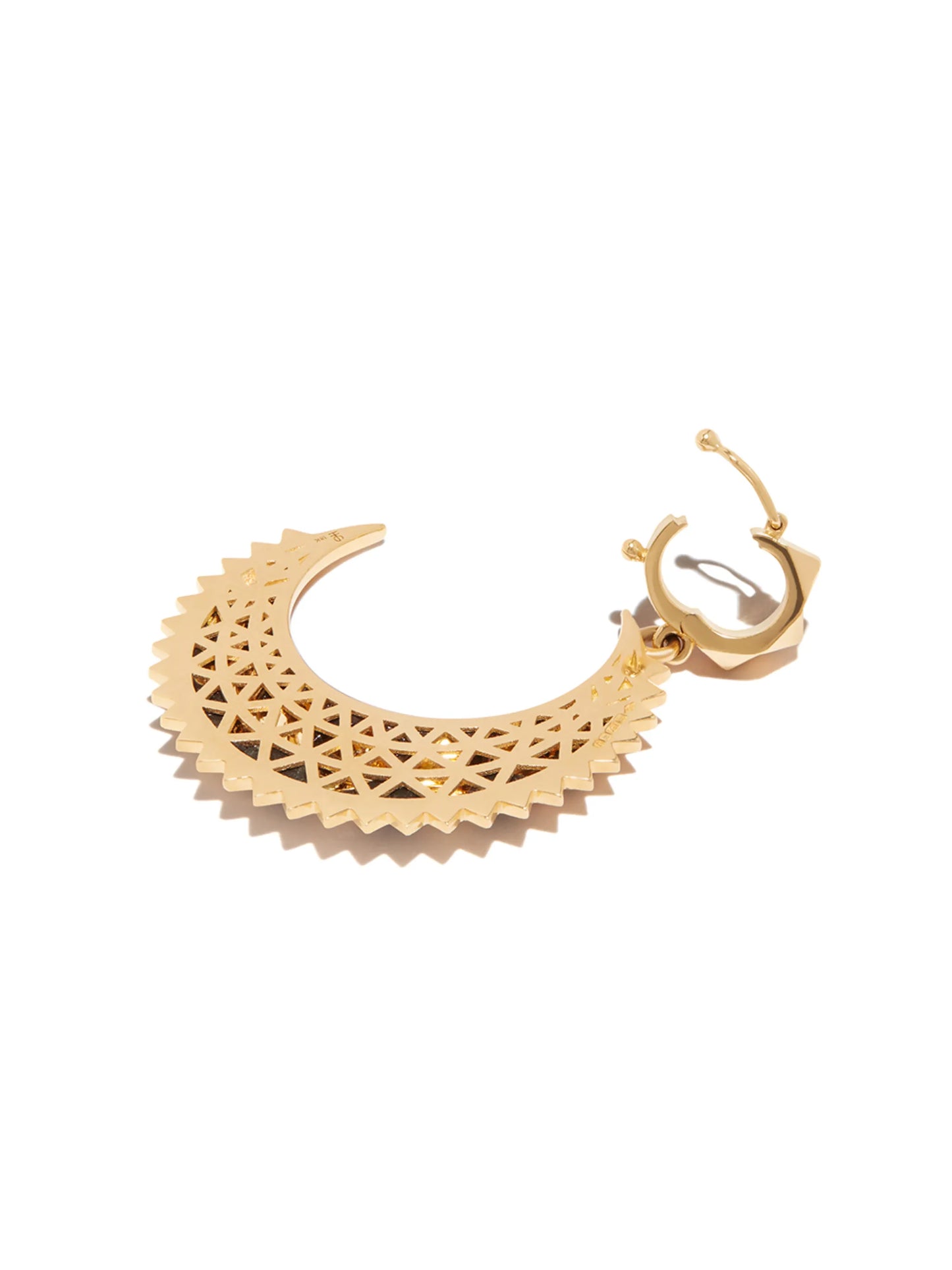 18kt yellow gold Mini Crescent moon pendant