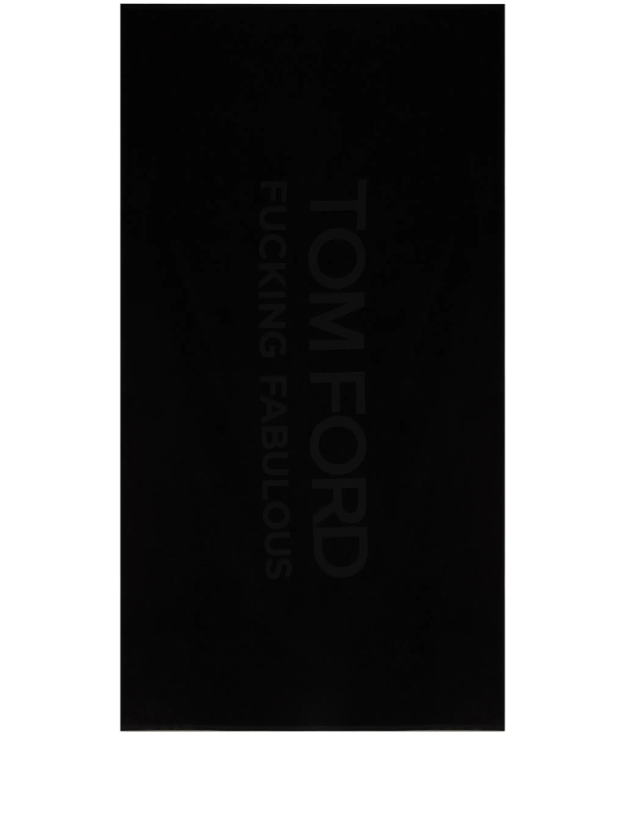 logo-print cotton towel