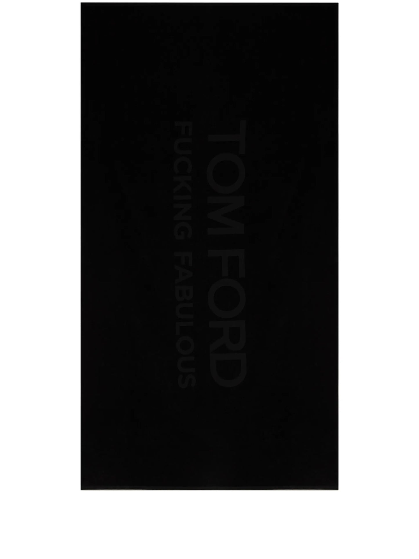 logo-print cotton towel